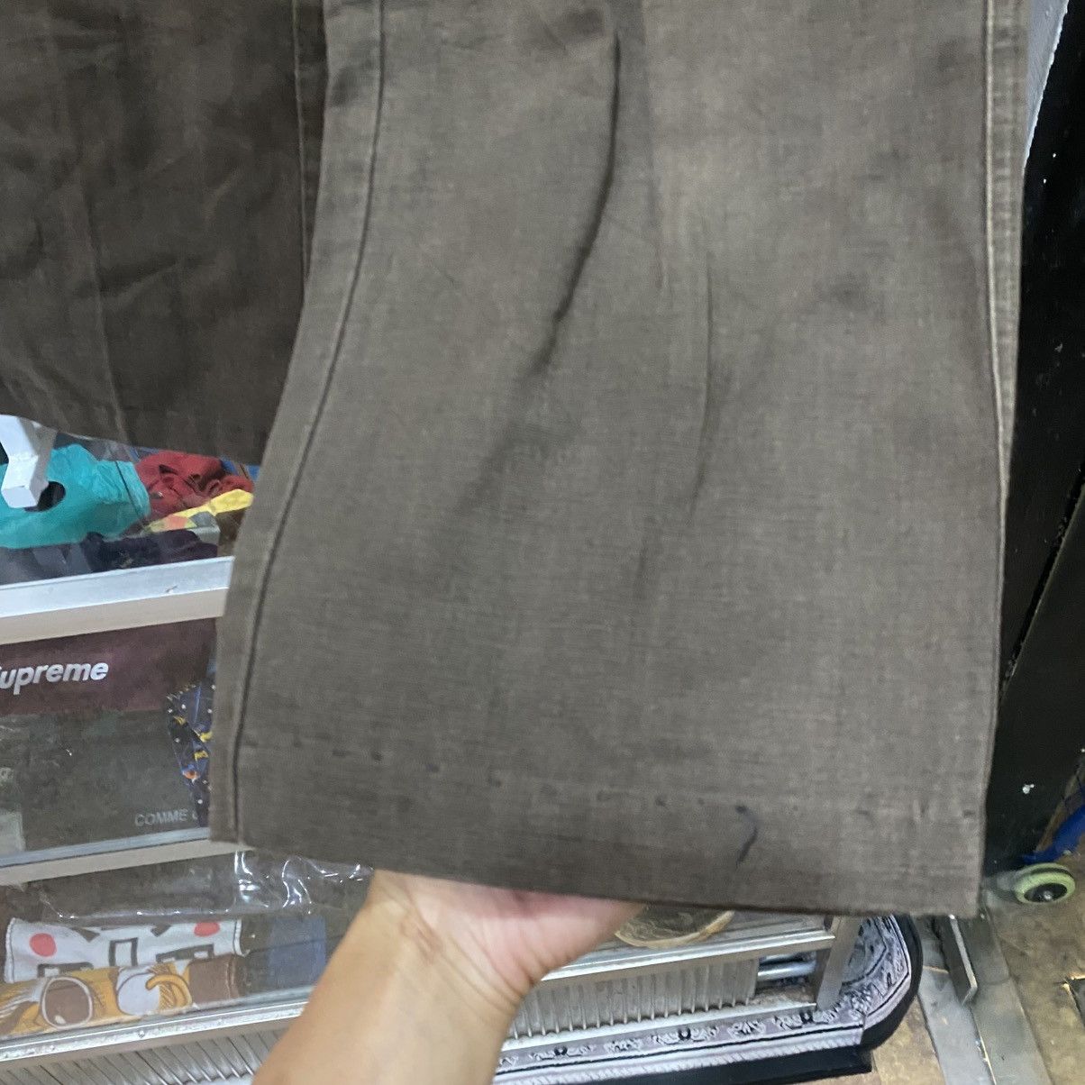 agnes b. Vintage Agnès B. Paris Workwear Pants Brown Made in France Size US 29 - 6 Thumbnail