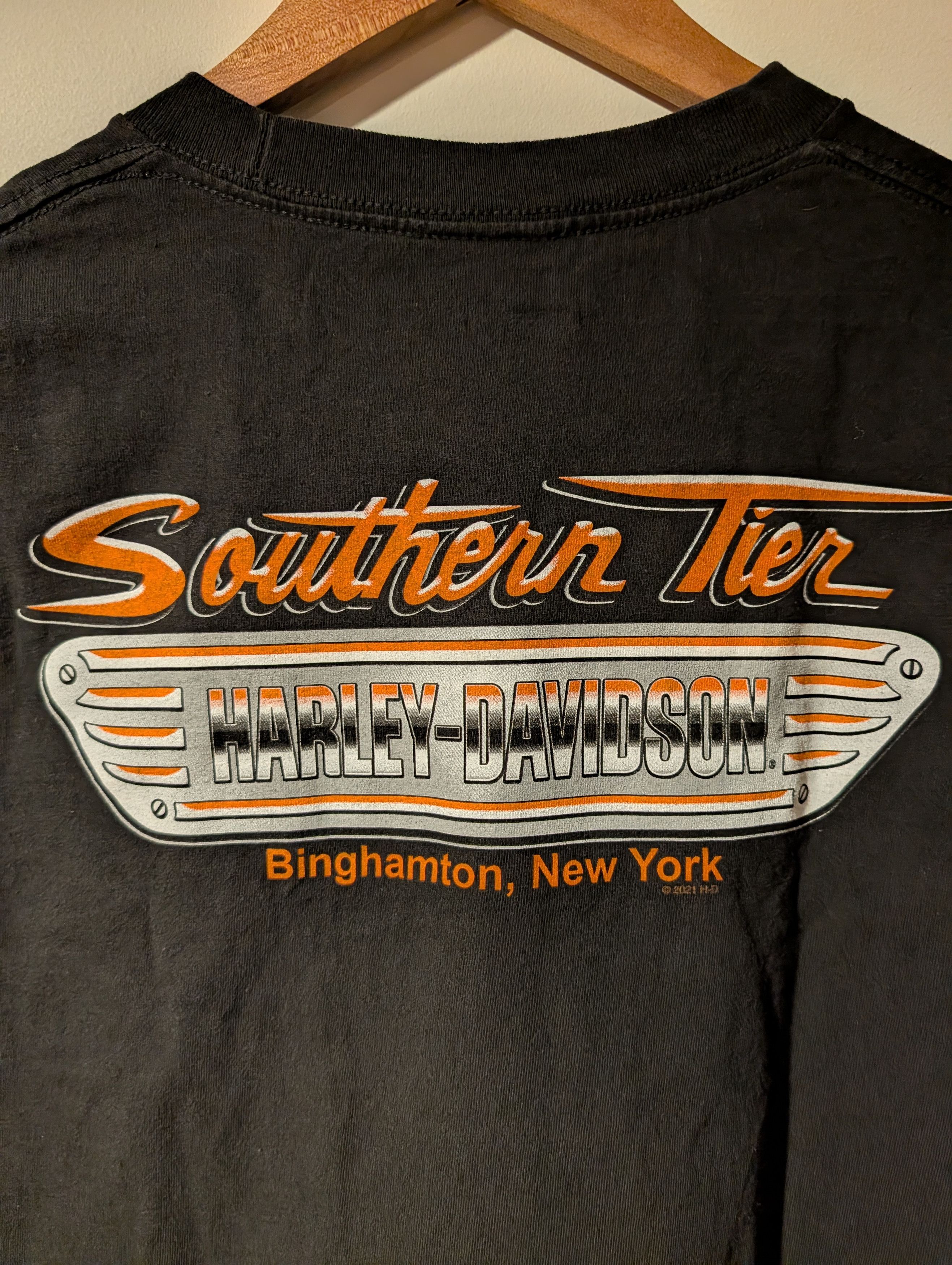 Harley Davidson I Got Mine Harley Davidson Motorcycle New York T-Shirt Size US XL / EU 56 / 4 - 2 Thumbnail