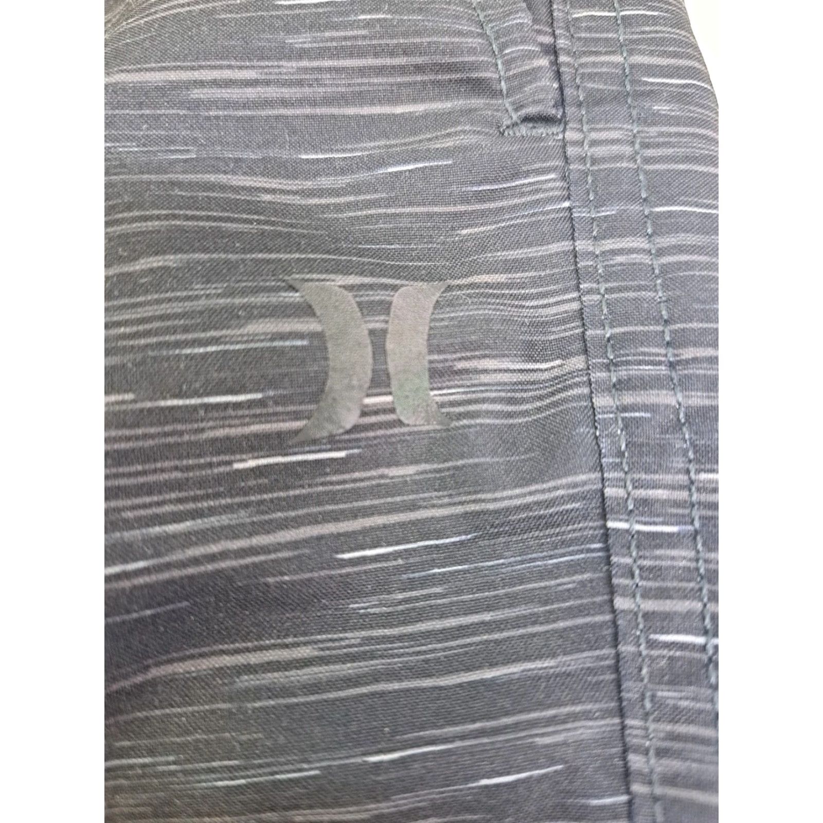 Hurley Hurley Mens Swim Shorts Black White Marks Pockets Drawstring XL Bottom Swim Shorts Mens Size US 36 / EU 52 - 5 Thumbnail