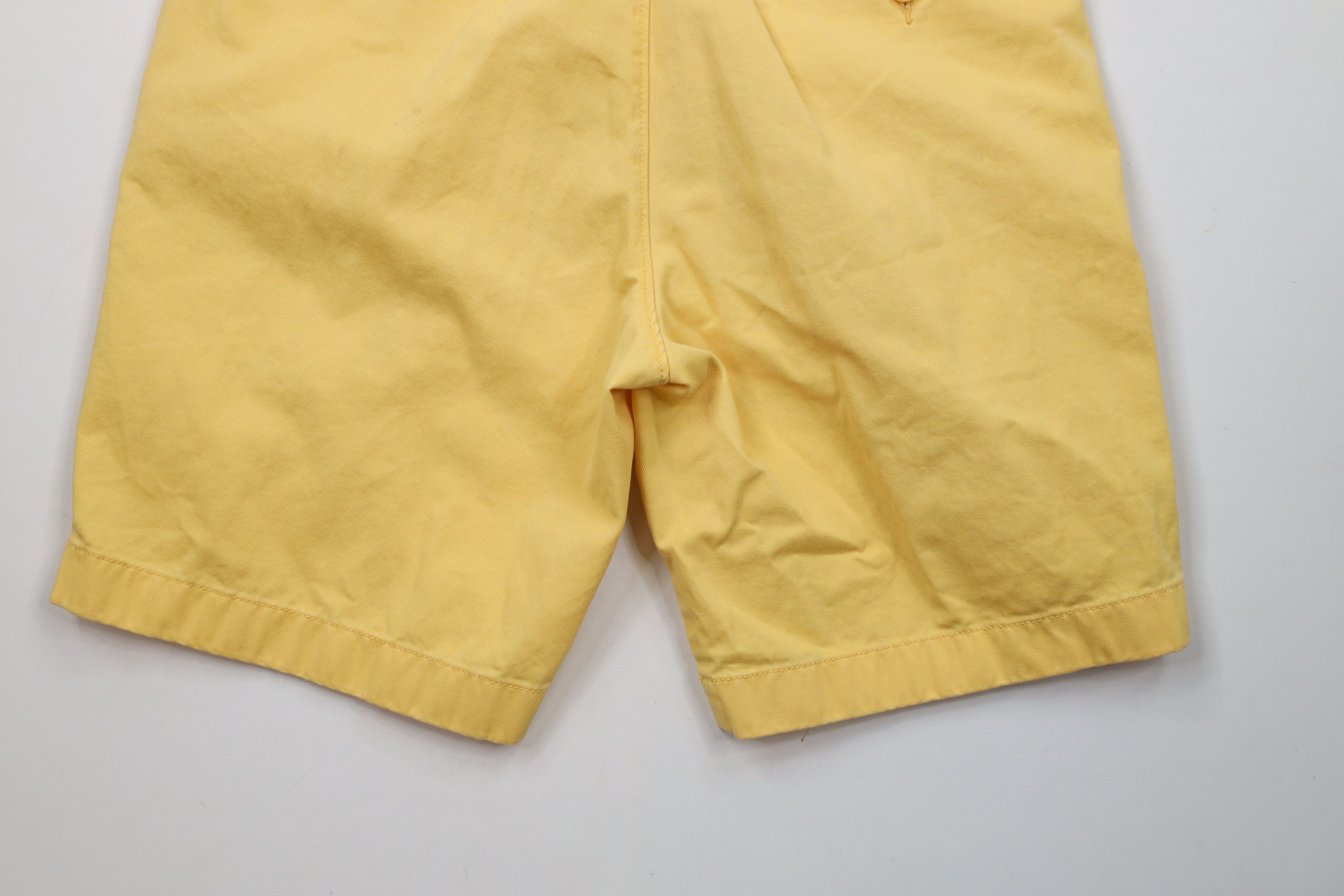 J.Crew × Vintage Vintage 90s J Crew Above Knee Chino Shorts Yellow Cotton Size US 32 / EU 48 - 10 Thumbnail