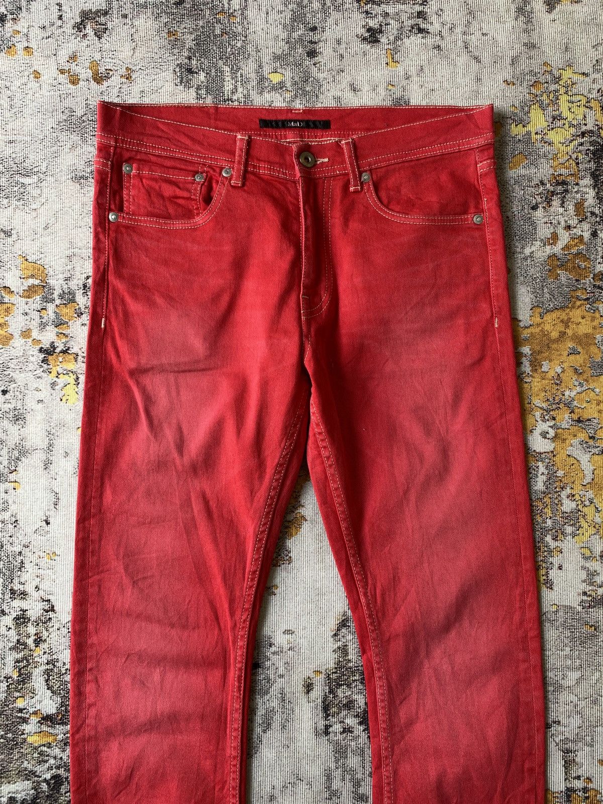 Japanese Brand Mad Japan Denim Curve Leg Design Size US 31 - 3 Thumbnail
