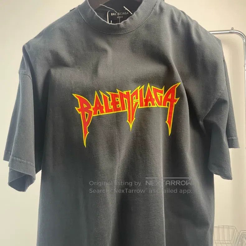 Balenciaga Balenciaga Black Rock Series Short Sleeve Size US S / EU 44-46 / 1 - 5 Thumbnail