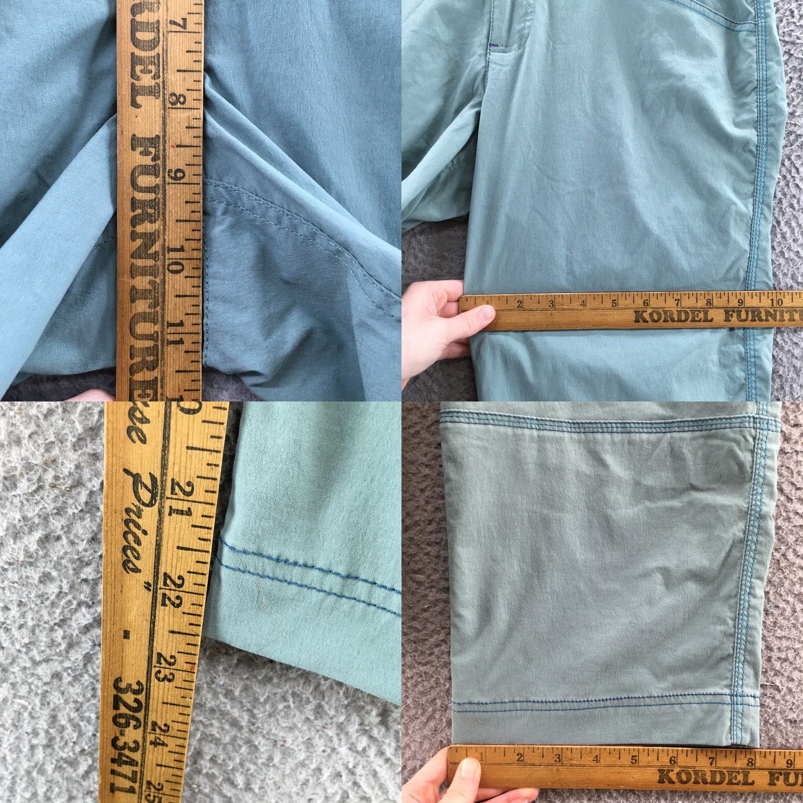 Vintage Title Nine Cargo Pants Womens 6 Blue Mid Rise Flat Front Button Pants Size 28" / US 6 / IT 42 - 8 Thumbnail