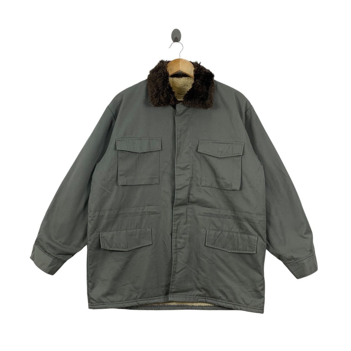 Vintage Vintage 1985 TOKYO NISSEI SHOKO Designer Barak Chore Jacket Size US XXL / EU 58 / 5 - 1 Thumbnail