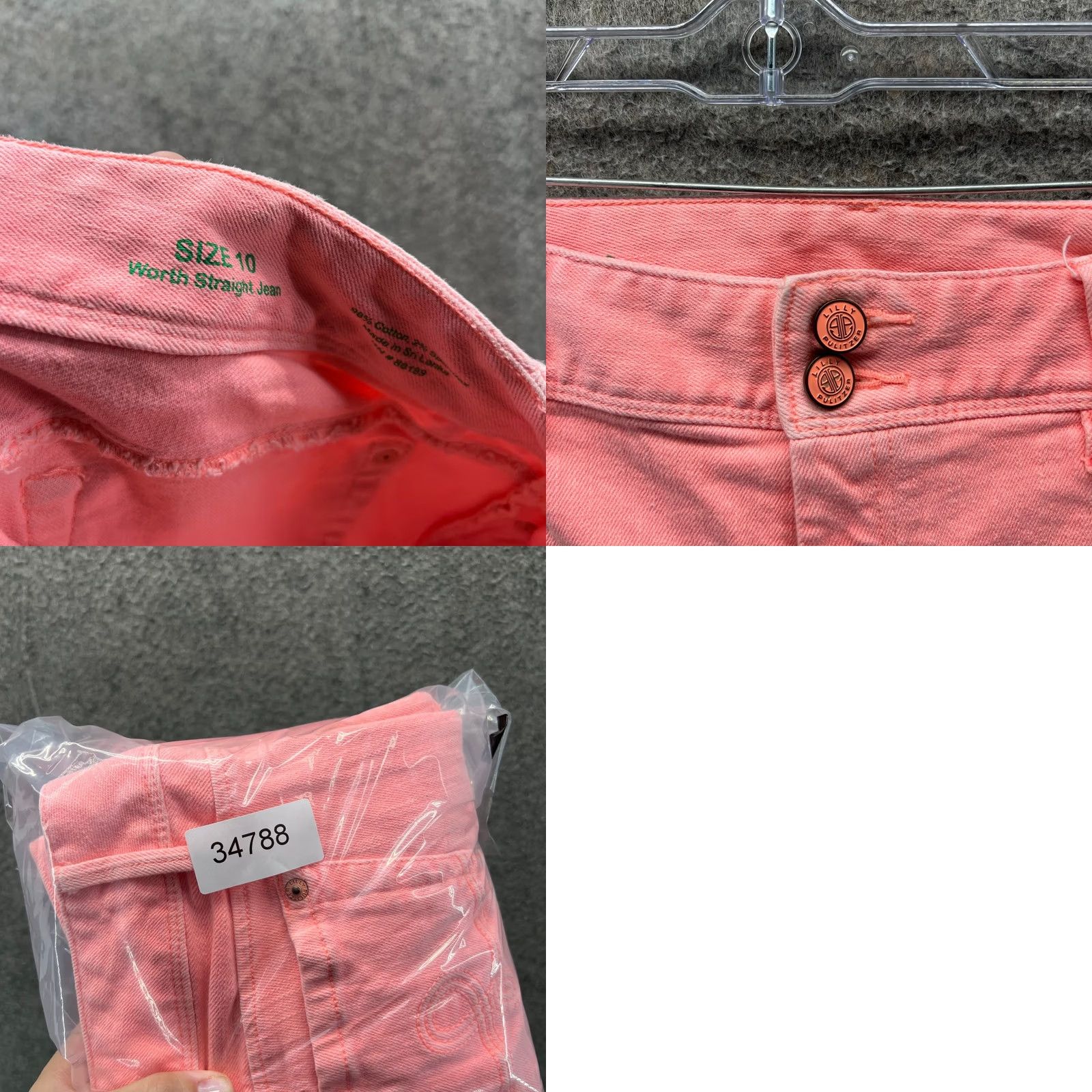 Lilly Pulitzer Lilly Pulitzer Pants Womens 10 Pink Chino Flat Front Jeans Pastel Straight Casual 31 In Inseam Size 32" / US 10 / IT 46 - 8 Thumbnail