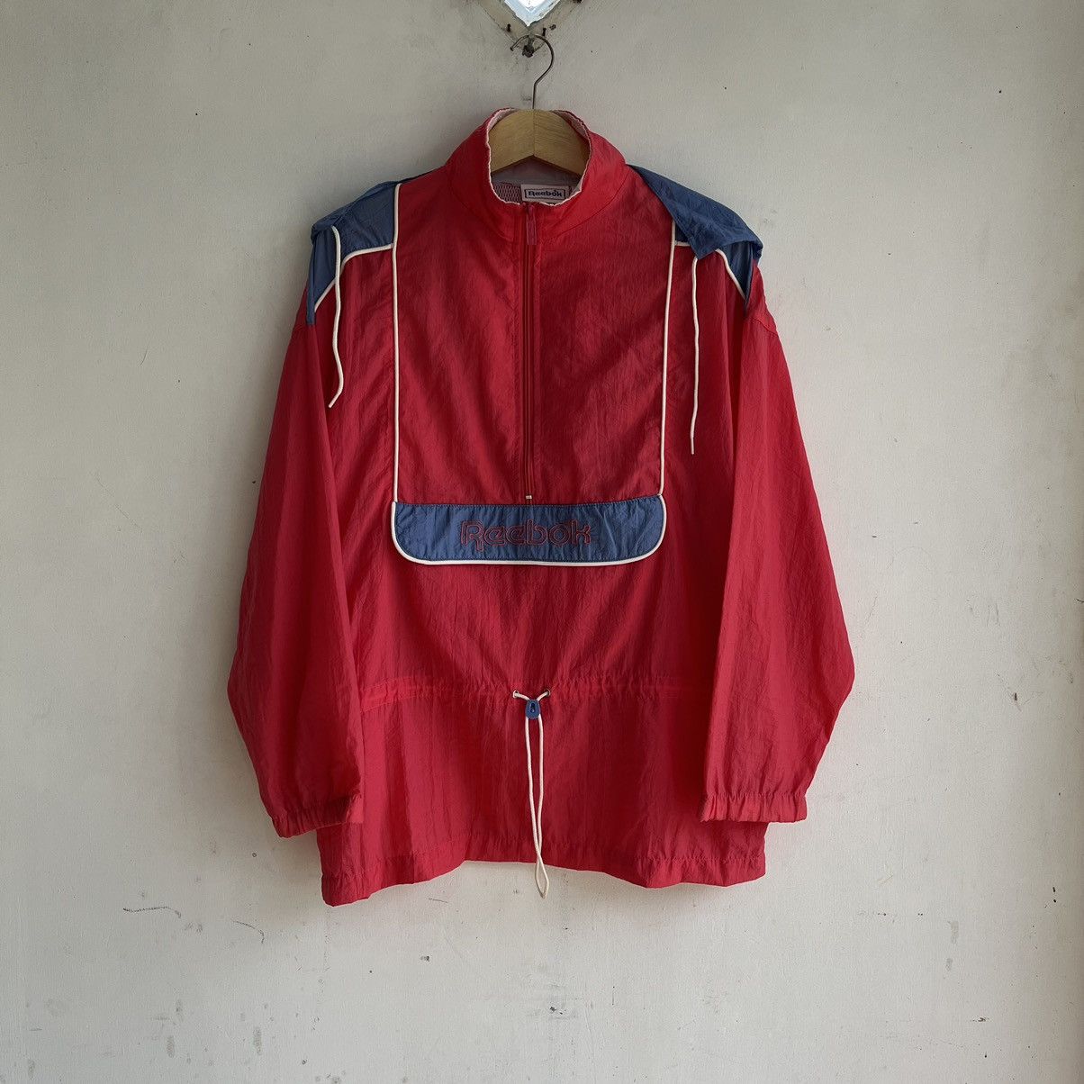 Reebok × Vintage Vintage 80's rebook Anorak Half Zipp Size US M / EU 48-50 / 2 - 1 Thumbnail