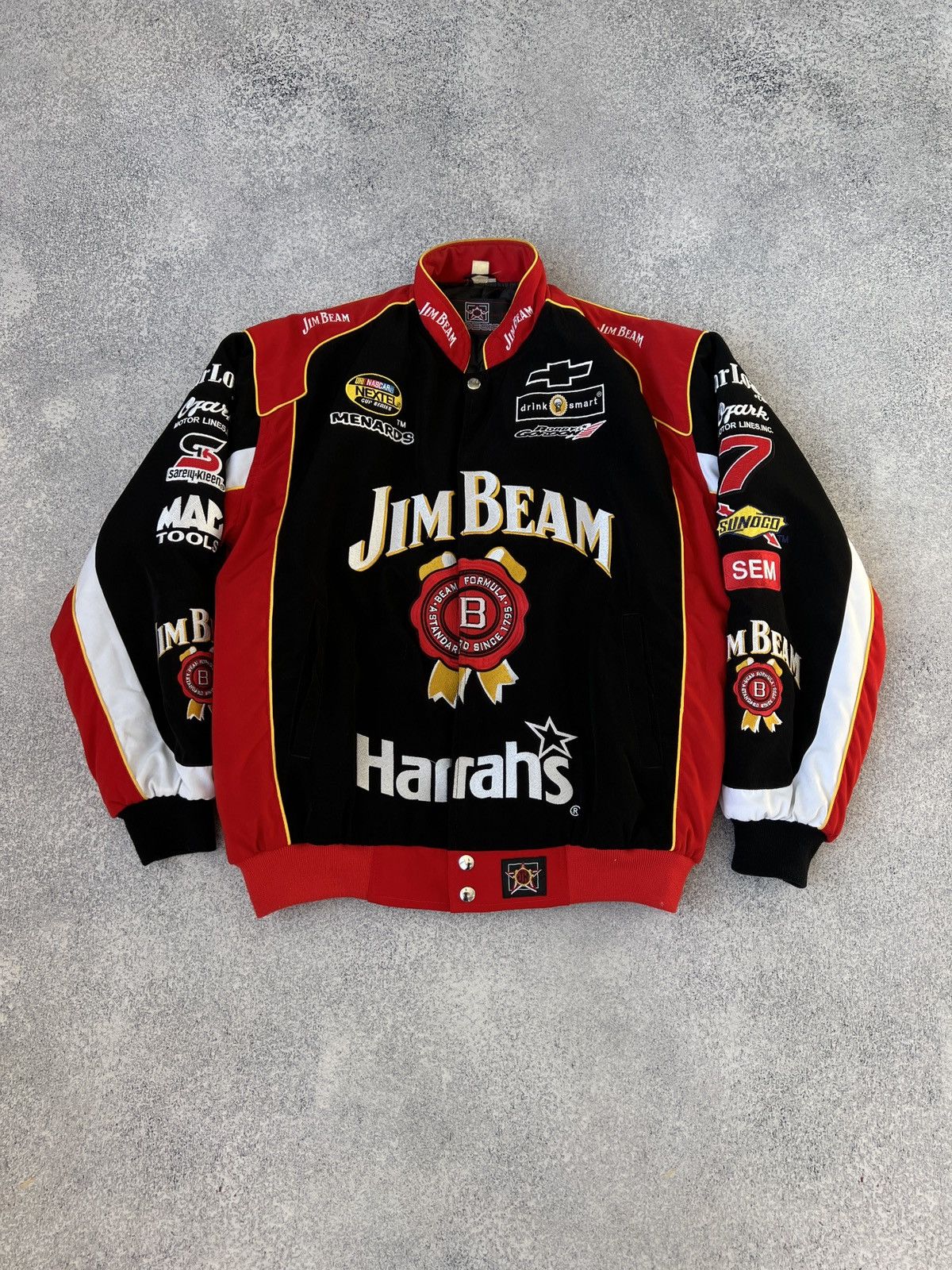 Designer × Vintage Vintage Jim Beam Nascar Jacket Size US L / EU 52-54 / 3 - 1 Thumbnail