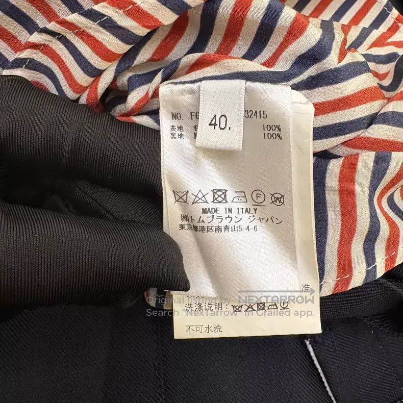 Thom Browne Thom Browne Pleated Skirt with Three-Color Stripe in Dark Size 26" / US 2 / IT 38 - 8 Thumbnail