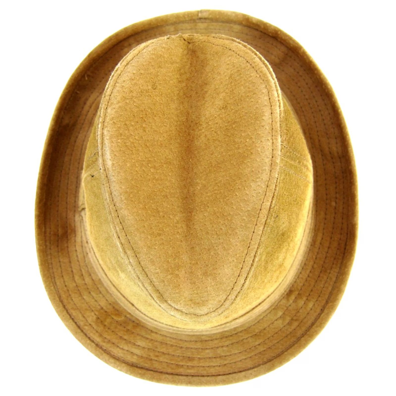 Goorin Bros. Goorin Brothers 1895 Leather Suede Tan Brown Fedora Hat Men M/L Size ONE SIZE - 6 Thumbnail
