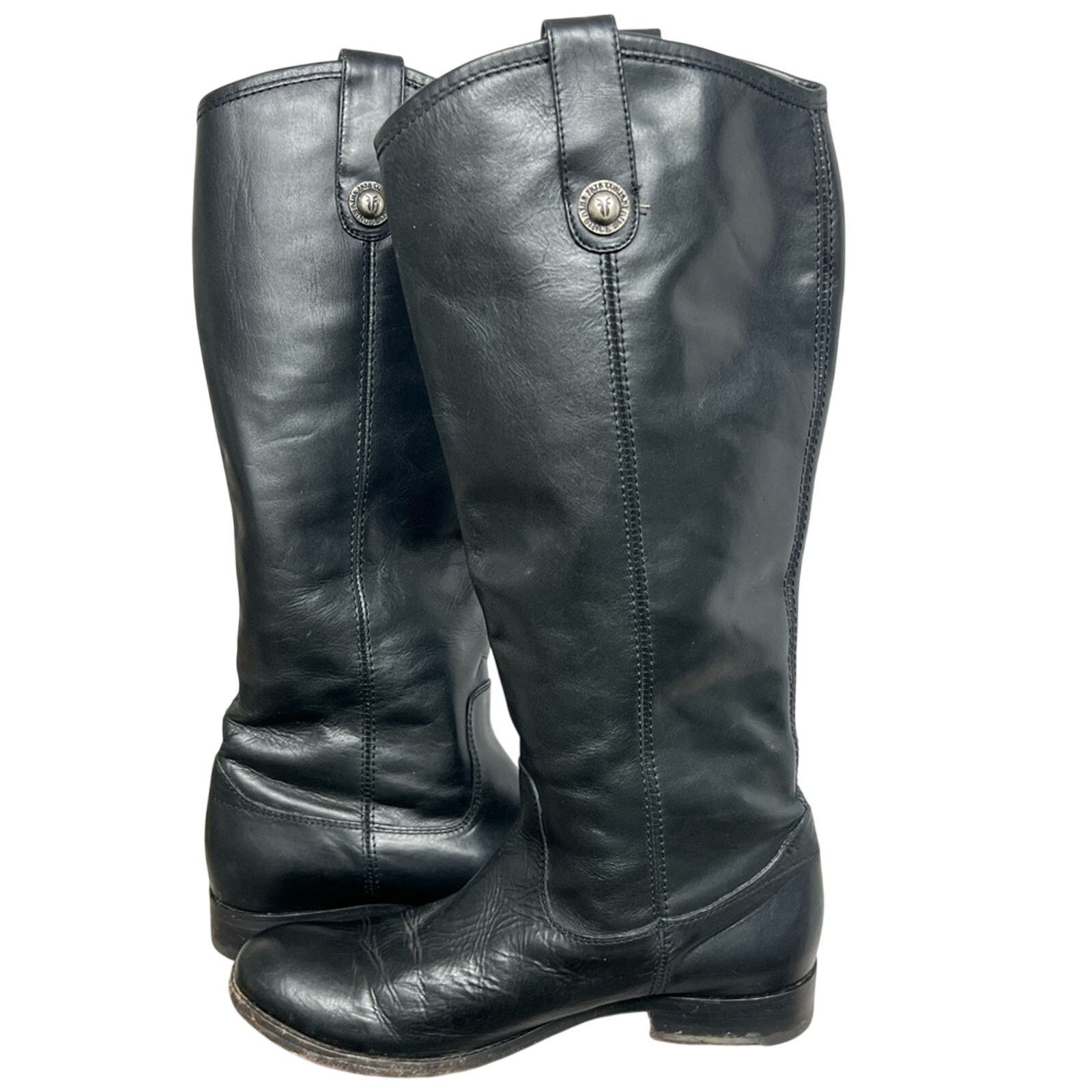 Frye FRYE Melissa Button Back Zip Knee-High Tall Riding Boots Size US 6.5 / IT 36.5 - 3 Thumbnail