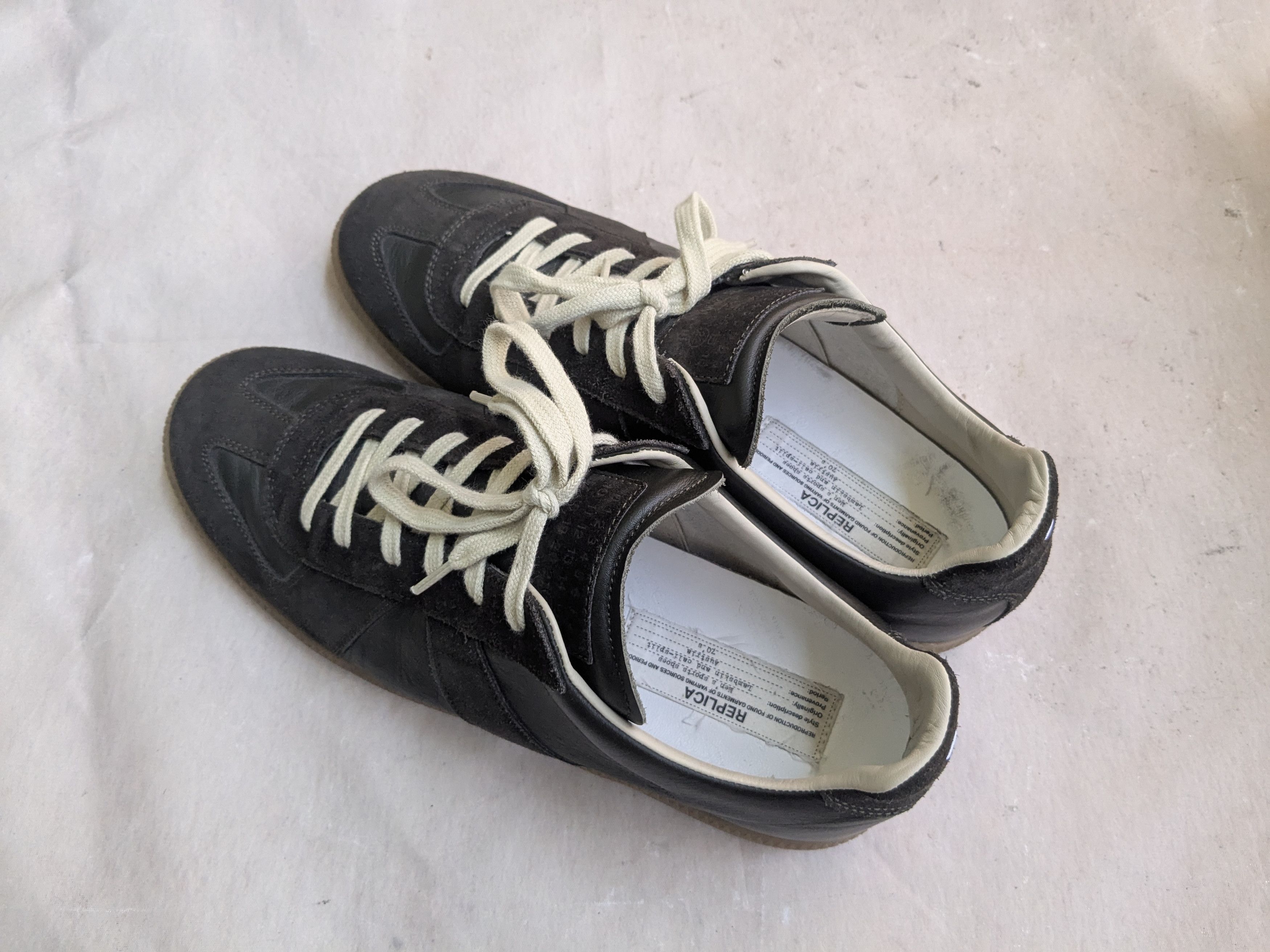 Maison Margiela Maison Margiela GAT Replica Olive Green 10.5 43.5 Gum Size US 10.5 / EU 43-44 - 16 Thumbnail