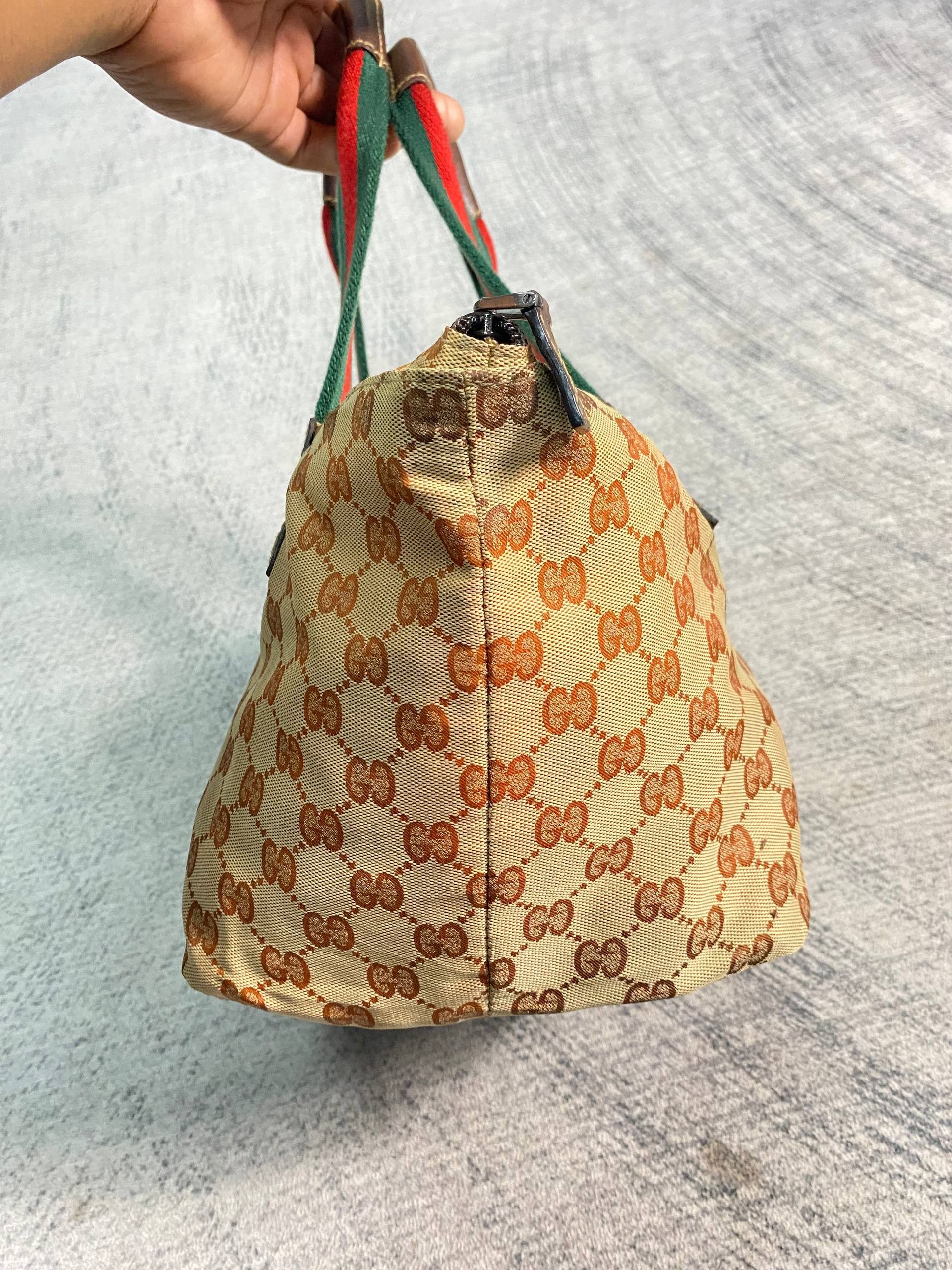 Gucci GUCCI GG Canvas Web Sherry Line Hand Bag Size ONE SIZE - 3 Thumbnail