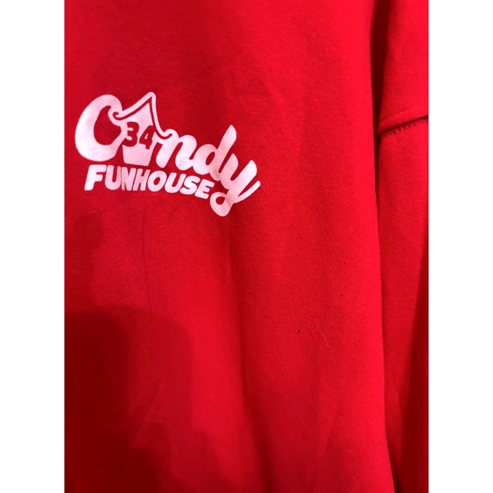 Vintage ATC Unisex Candy Funhouse Pullover Hoodie Sweatshirt Red XL Size XL / US 12-14 / IT 48-50 - 4 Thumbnail