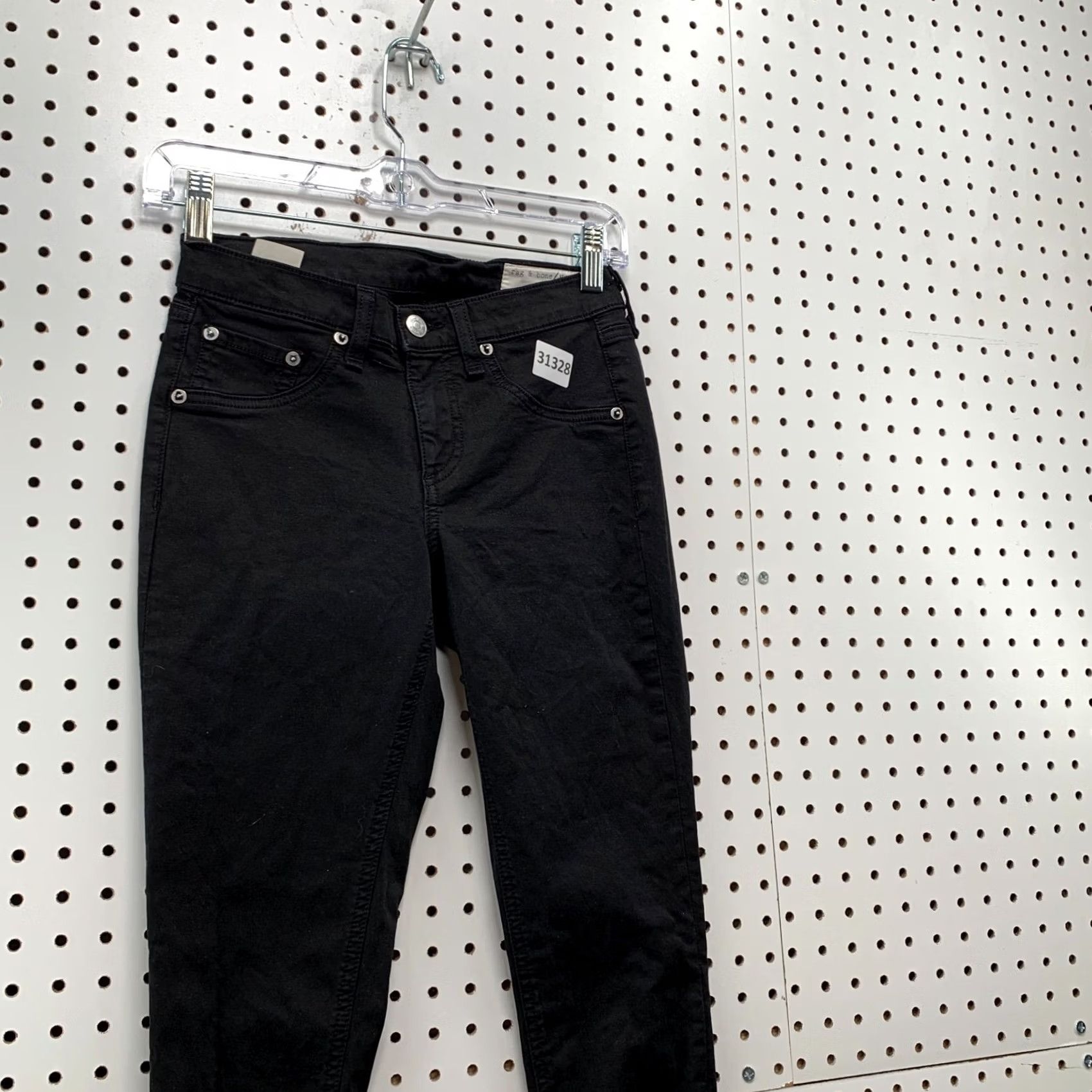 Rag & Bone rag & bone Skinny Black Denim Jeans Womens 25X28 Casual Jeans Size 42" / US 20 - 5 Thumbnail