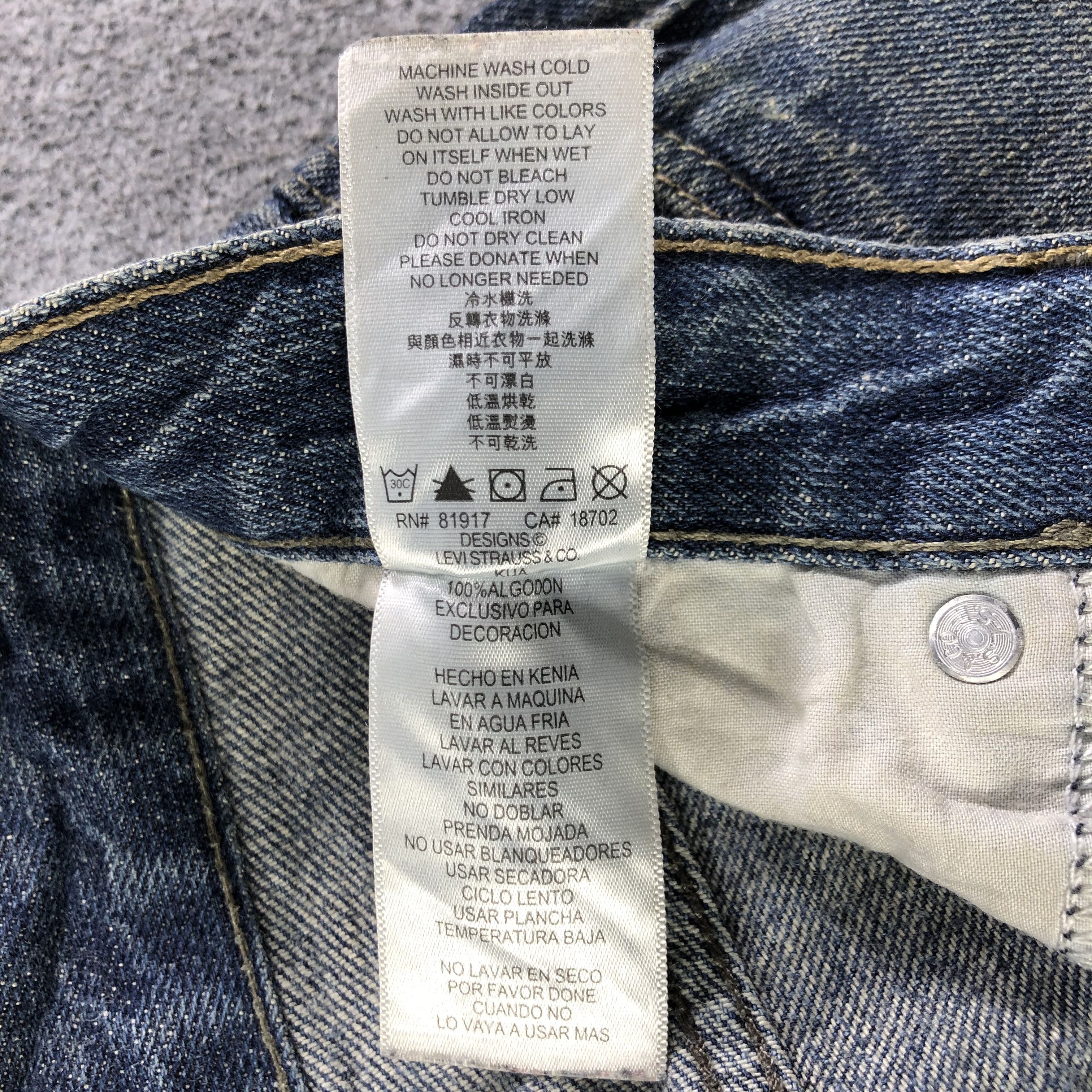 Levi's Vintage Blue Wash Levis 511 Jeans-J3123 Size US 32 / EU 48 - 10 Thumbnail