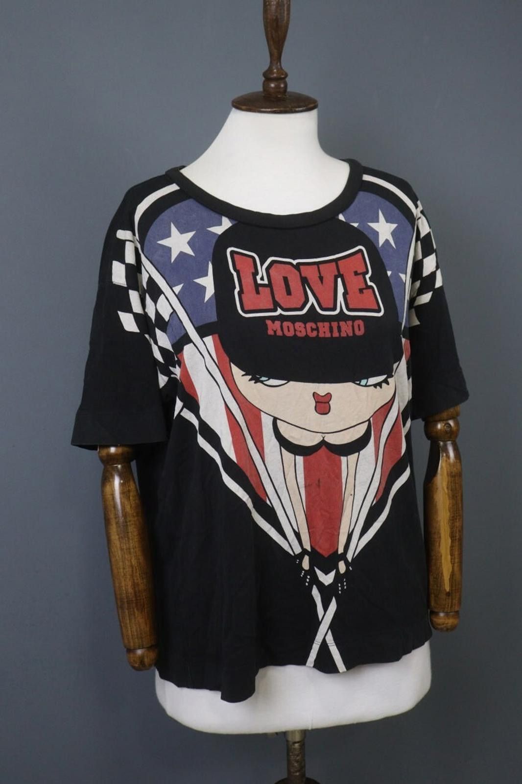 Moschino Love Moschino Multicolor Betty Boop Blouse Top Size 10 Size L / US 10 / IT 46 - 7 Thumbnail