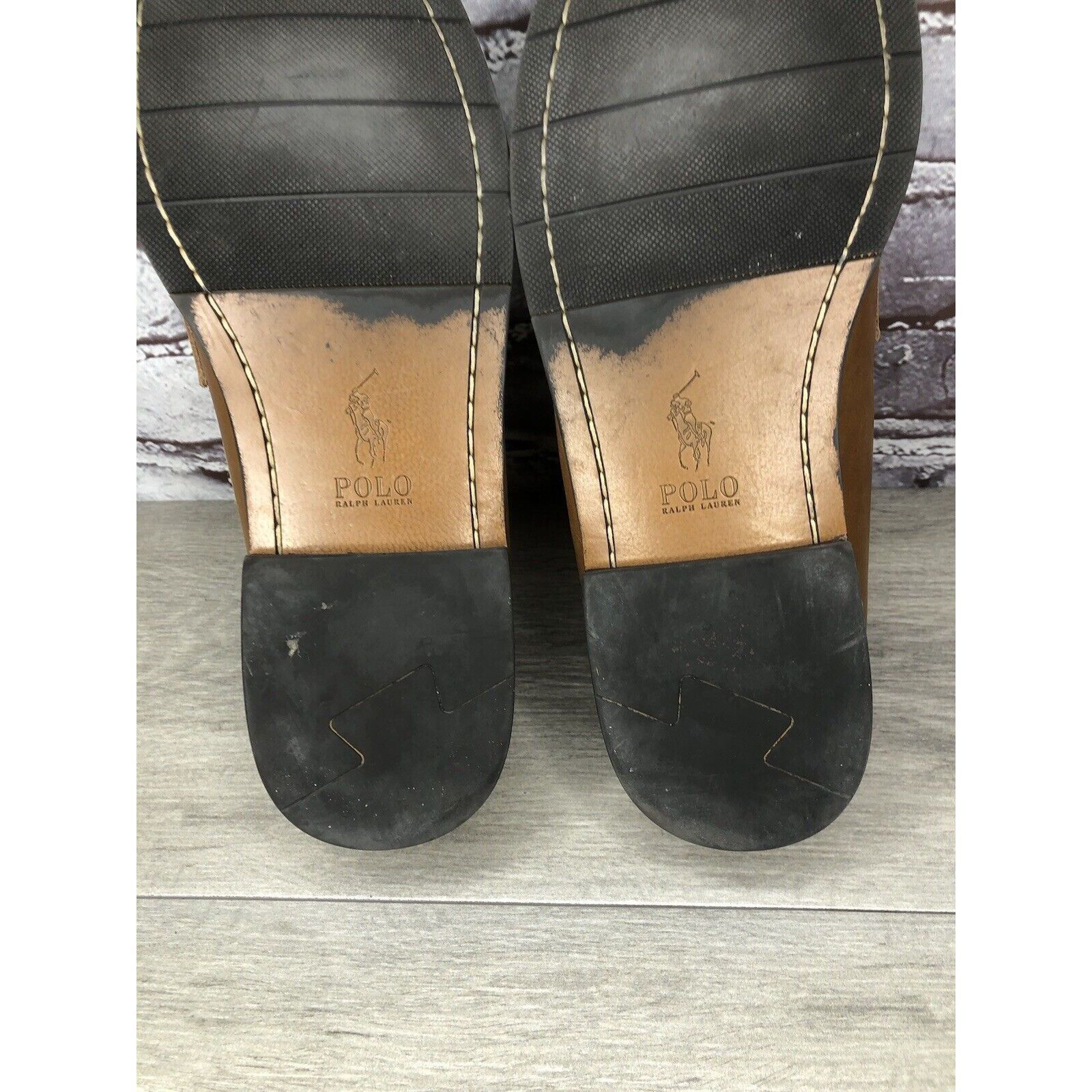 Polo Ralph Lauren Polo Ralph Lauren Alston Penny Brown Leather Dress Loafers M Size US 9.5 / EU 42-43 - 24 Thumbnail