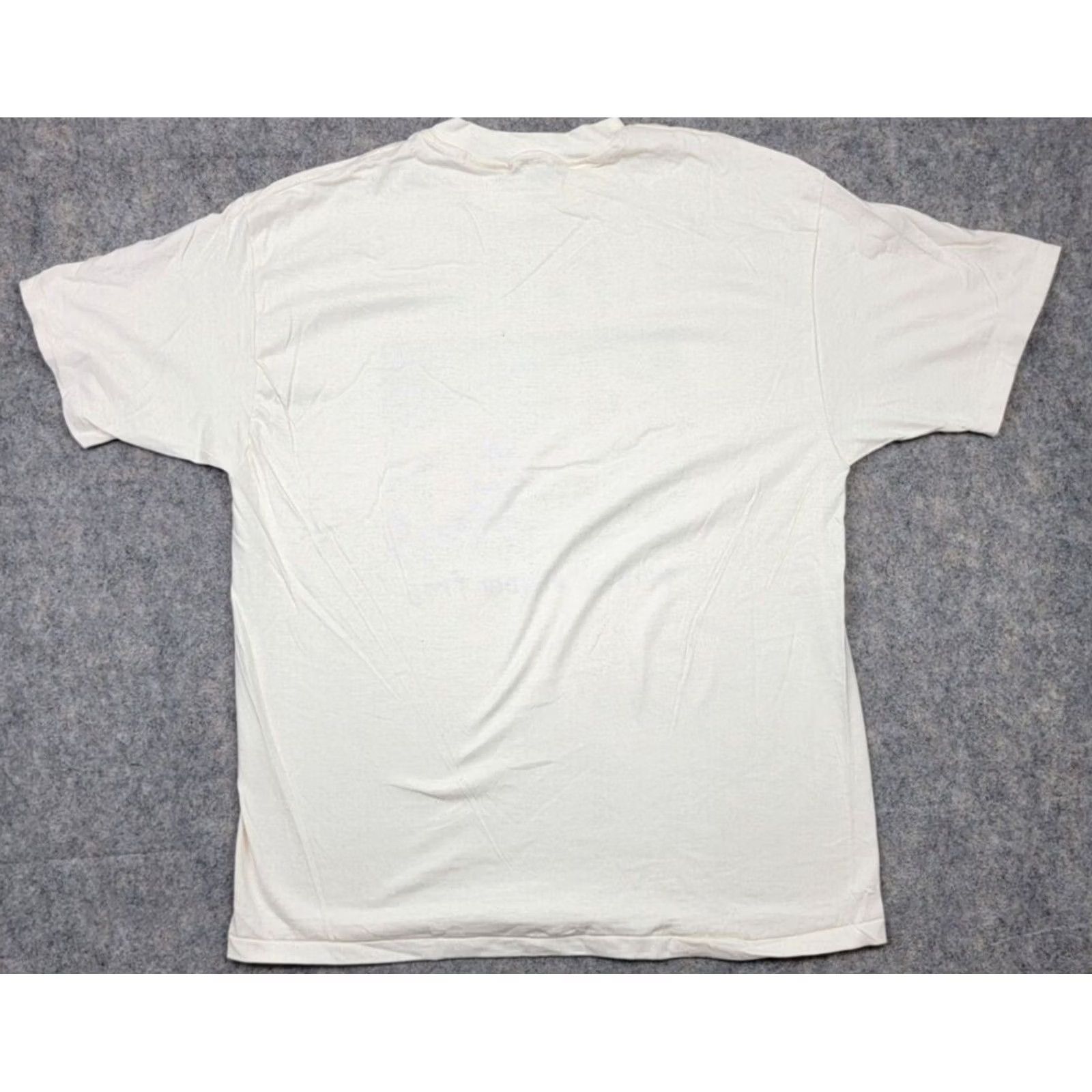 Hanes Hanes Beefy-T Shirt Adult XL Poison Arrow Frog Vintage 1992 90s Animals Ivory Cotton Knit Crew Neck Short Sleeve Graphic Print Men Size US XL / EU 56 / 4 - 6 Thumbnail