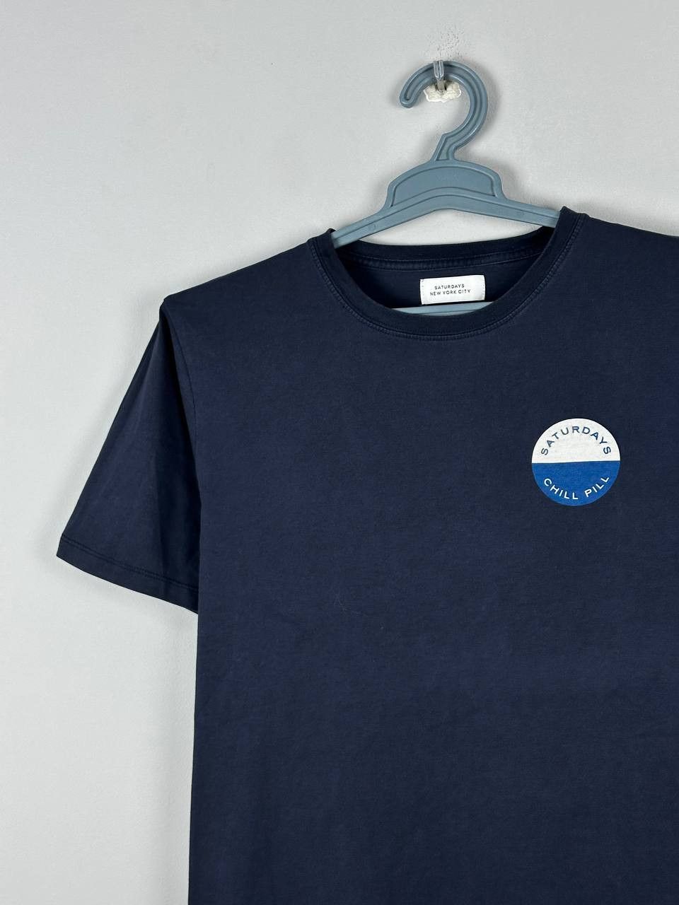 Saturdays NYC Saturdays New York City Navy Casual Logo T Shirt Size US S / EU 44-46 / 1 - 3 Thumbnail