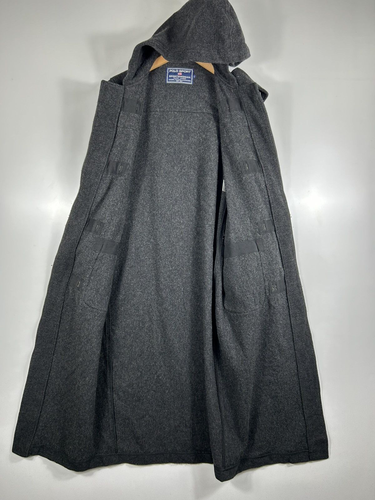 Polo Ralph Lauren × Ralph Lauren × Vintage ⚡️Vintage Polo Sport Ralph Lauren Wool Duffle Long Coat Size M / US 6-8 / IT 42-44 - 9 Thumbnail
