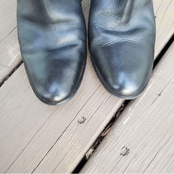 Vintage × Worthington Vintage 90s y2k Bratz Black Leather Chunky Heel Buckle Strap Size US 7.5 / IT 37.5 - 5 Thumbnail