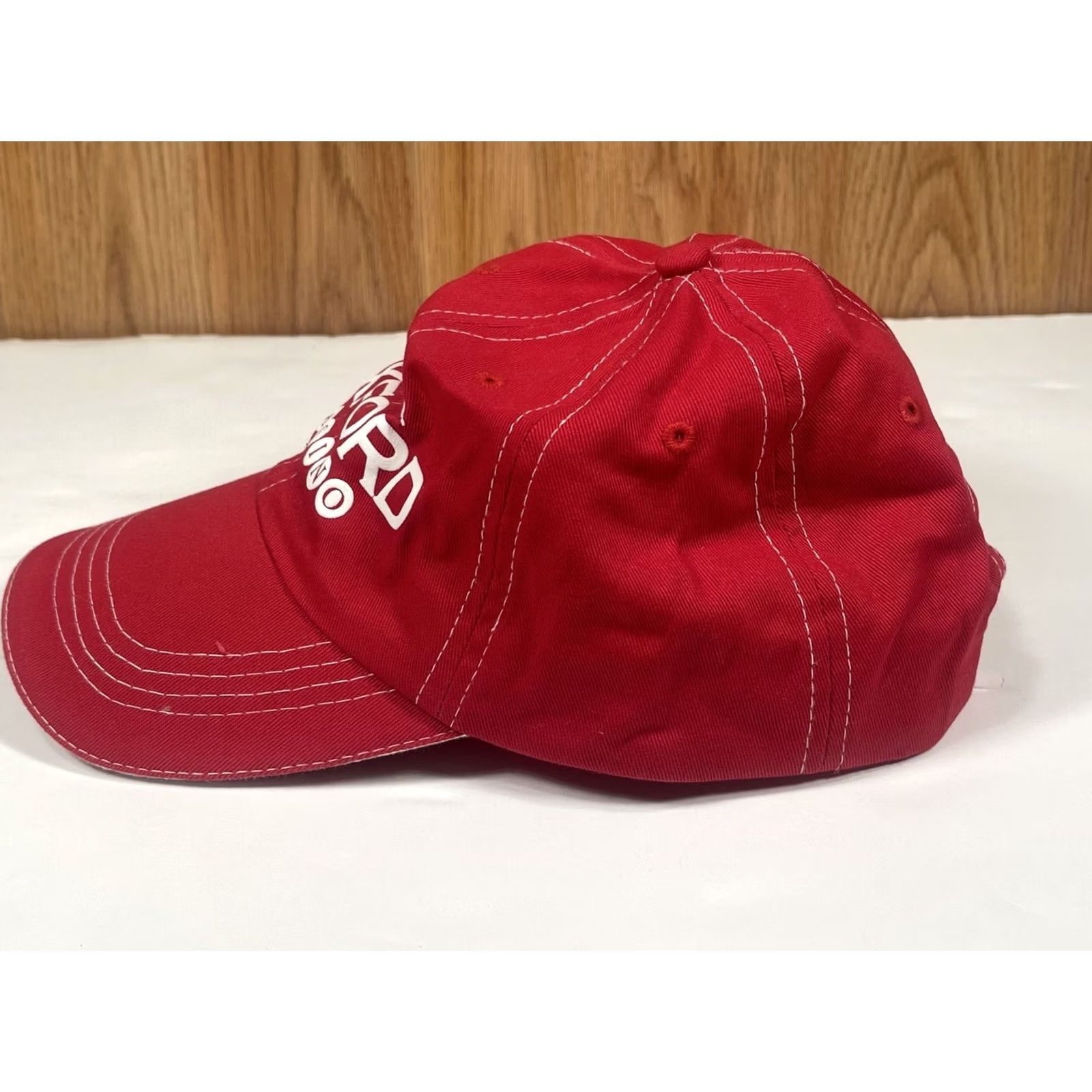 Vintage Vitronic Hat Adult Red Oxford Casino Adjustable Strap Back Cap One Size Fits All Size ONE SIZE - 4 Thumbnail