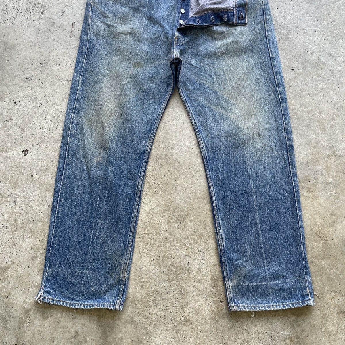 Levi's 90s Vintage Levi’s 501 Mudwash Jeans Faded Pants Denim W39 Size US 39 - 5 Thumbnail