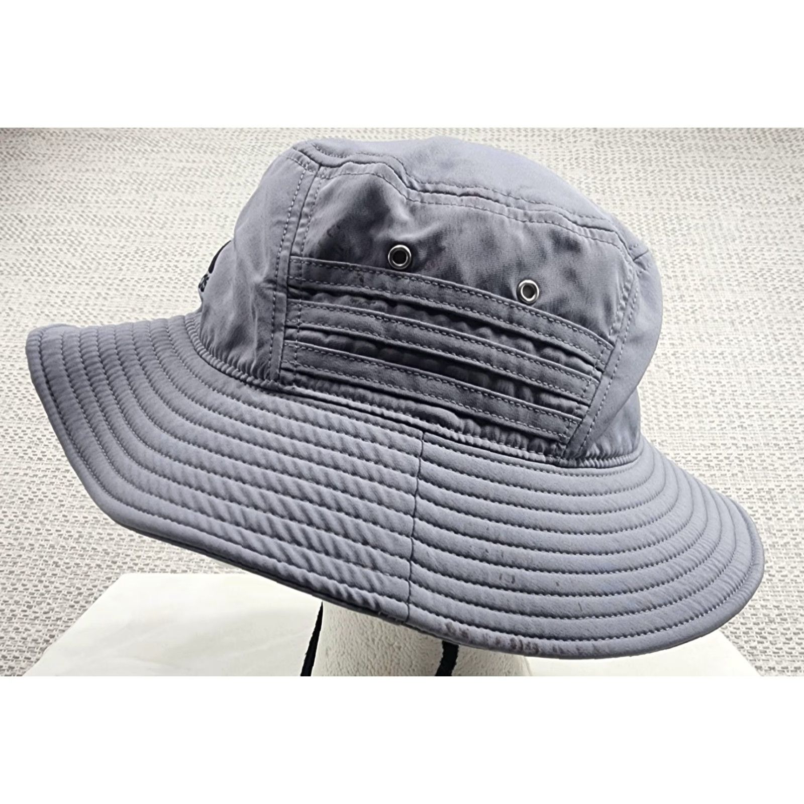 Adidas Adidas Hat Boonie Strap Back Mens Gray AEROREADY Wide Brim Chin Strap Bucket Hat Outdoors Casual Travel Mens Size ONE SIZE - 6 Thumbnail