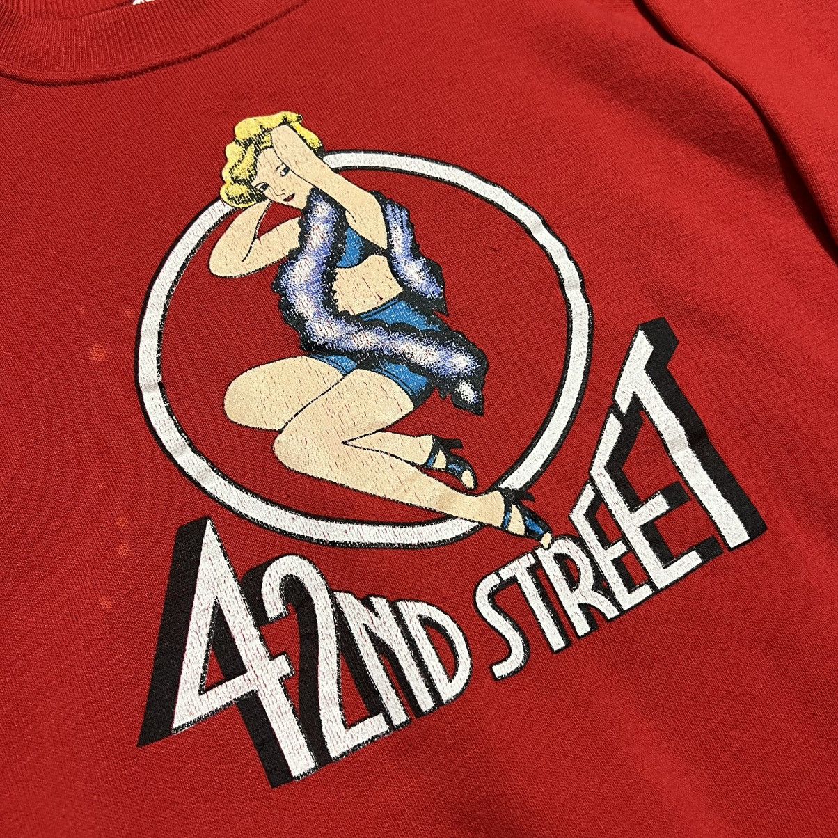 Vintage Vintage 42nd St Musical Crewneck Sweatshirt Raglan 80s USA Size US S / EU 44-46 / 1 - 5 Thumbnail