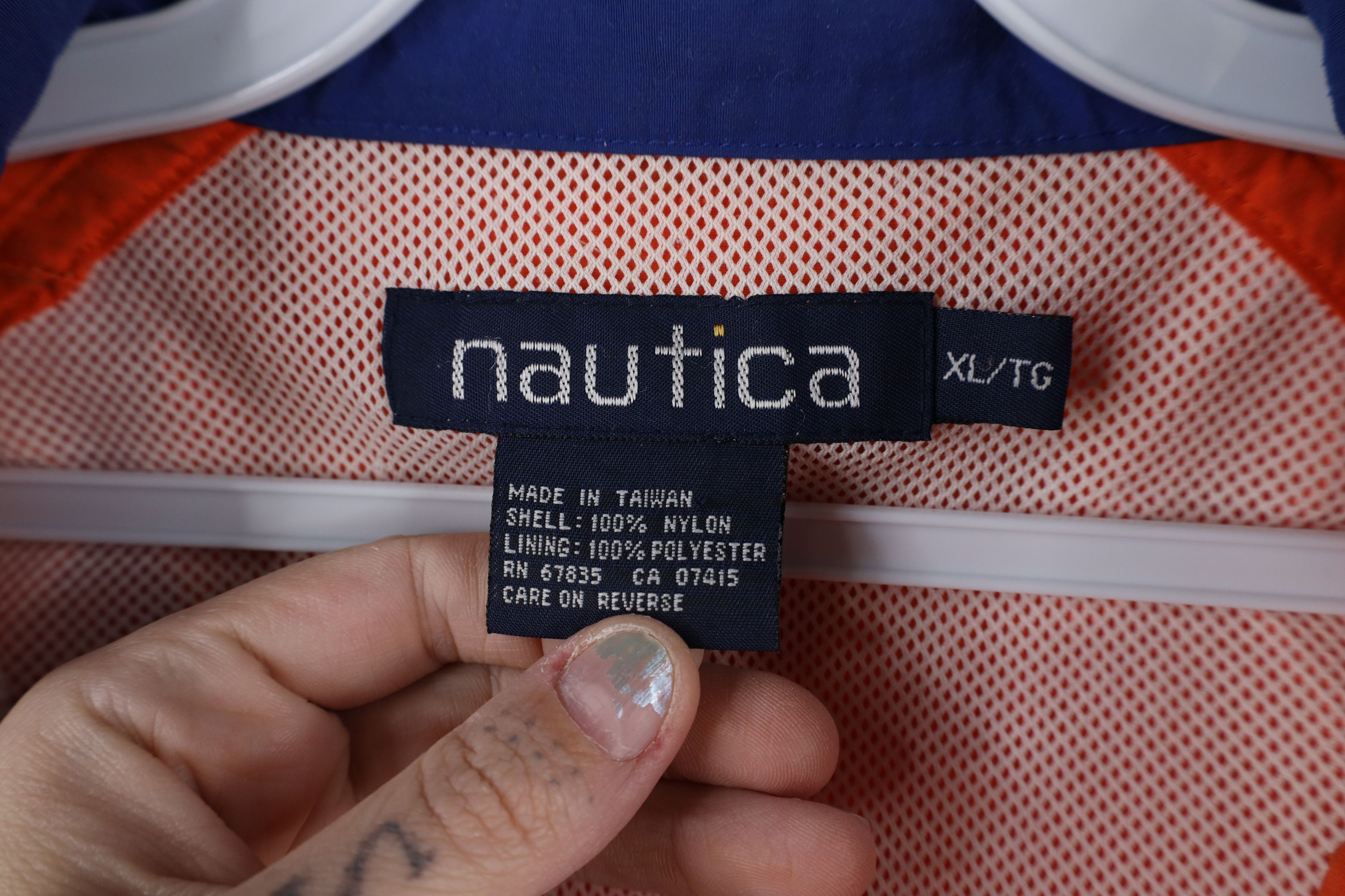 Nautica × Vintage Vintage 90s Nautica Calypso Bay Spell Out Windbreaker Jacket Size US XL / EU 56 / 4 - 9 Thumbnail