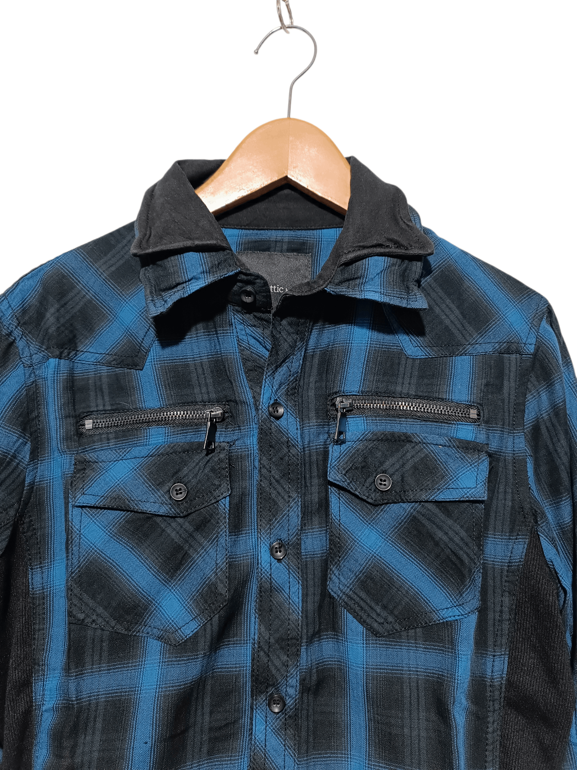 In The Attic In The Attic Check Blue Black Shirt Size US M / EU 48-50 / 2 - 3 Thumbnail