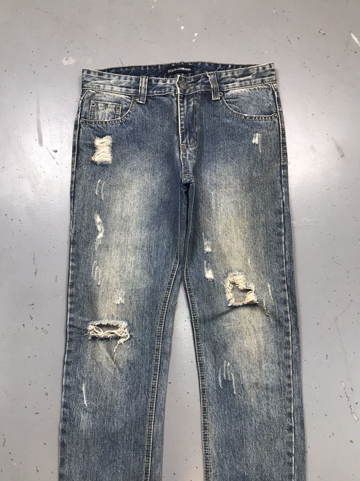 Dolce & Gabbana Vintage faded dolce & gabbana distressed denim Size US 34 / EU 50 - 4 Thumbnail