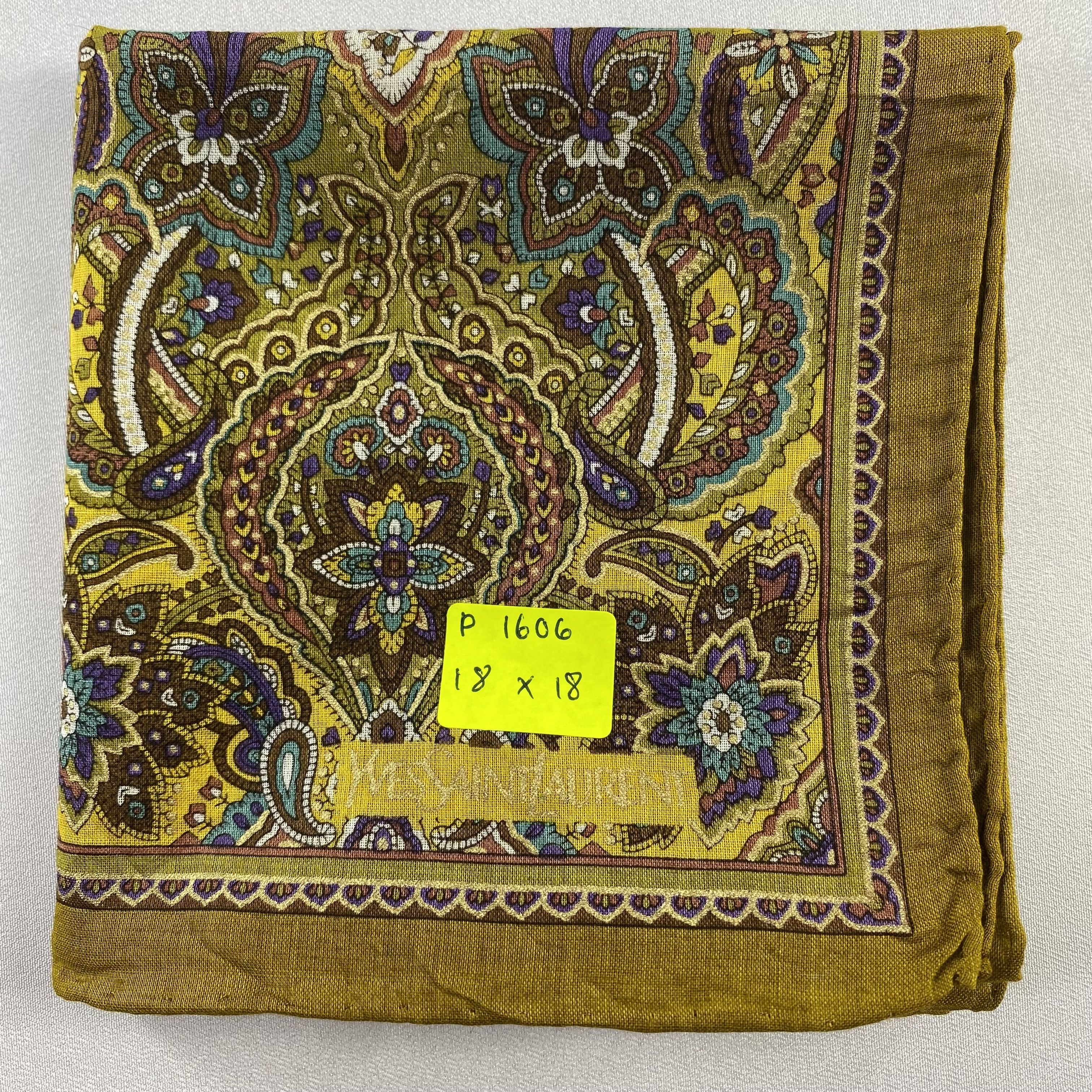Vintage Yves Saint Laurent Handkerchief / Neckerchief-P1606 Size ONE SIZE - 5 Thumbnail