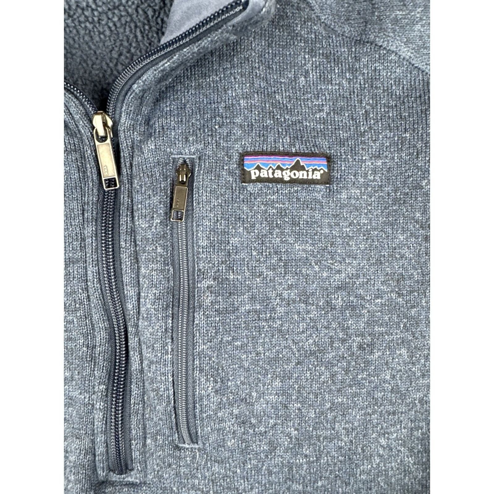 Patagonia Patagonia Better Sweater 1/4 Zip Fleece XL Mens Blue Logo Golf Pullover | 100% Polyester | Raglan Sleeves Size US XL / EU 56 / 4 - 4 Thumbnail