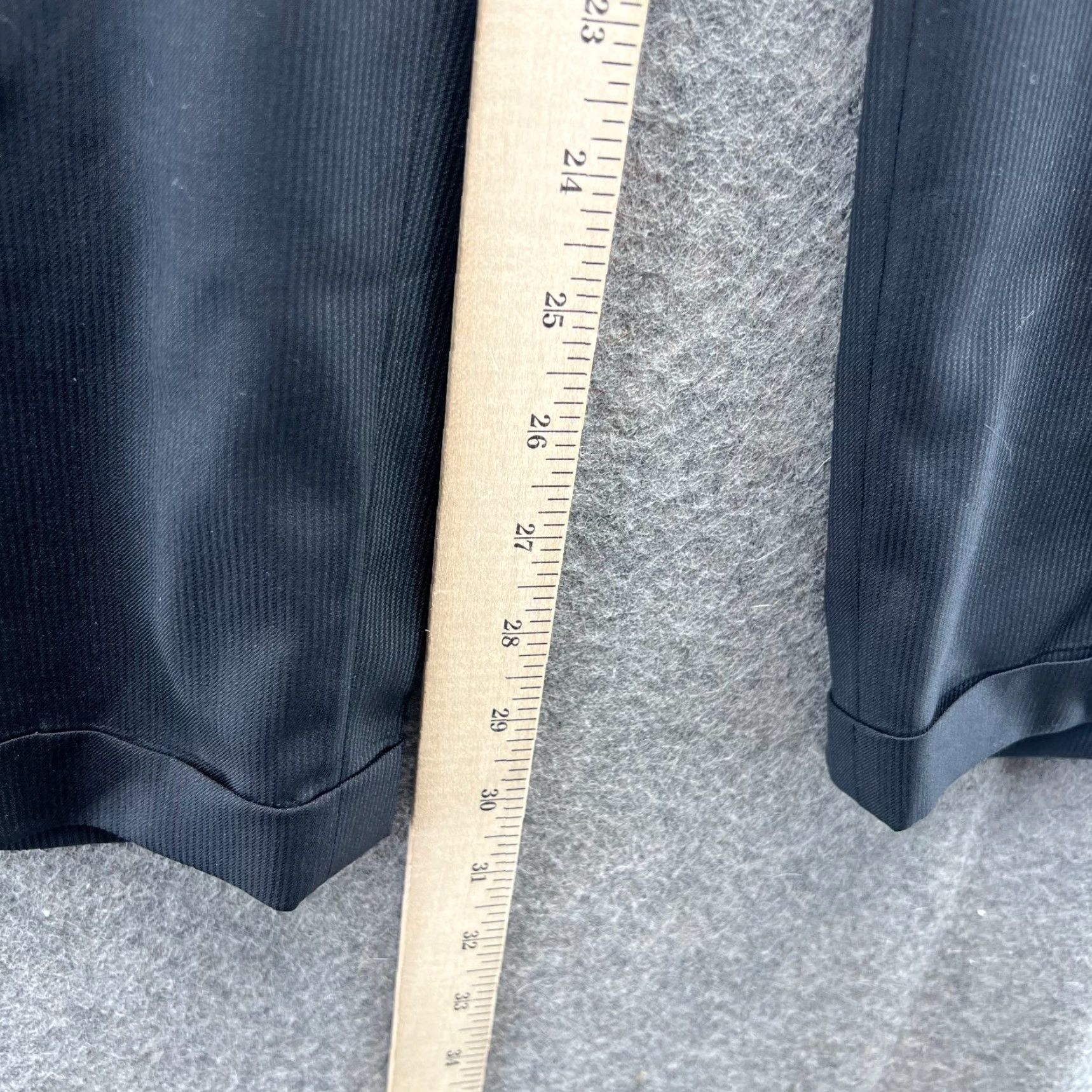 Canali VINTAGE Canali Pants Mens 36 Black Dress Wool Pleated Front Classic Fit Chino Slacks Size US 36 / EU 52 - 4 Thumbnail