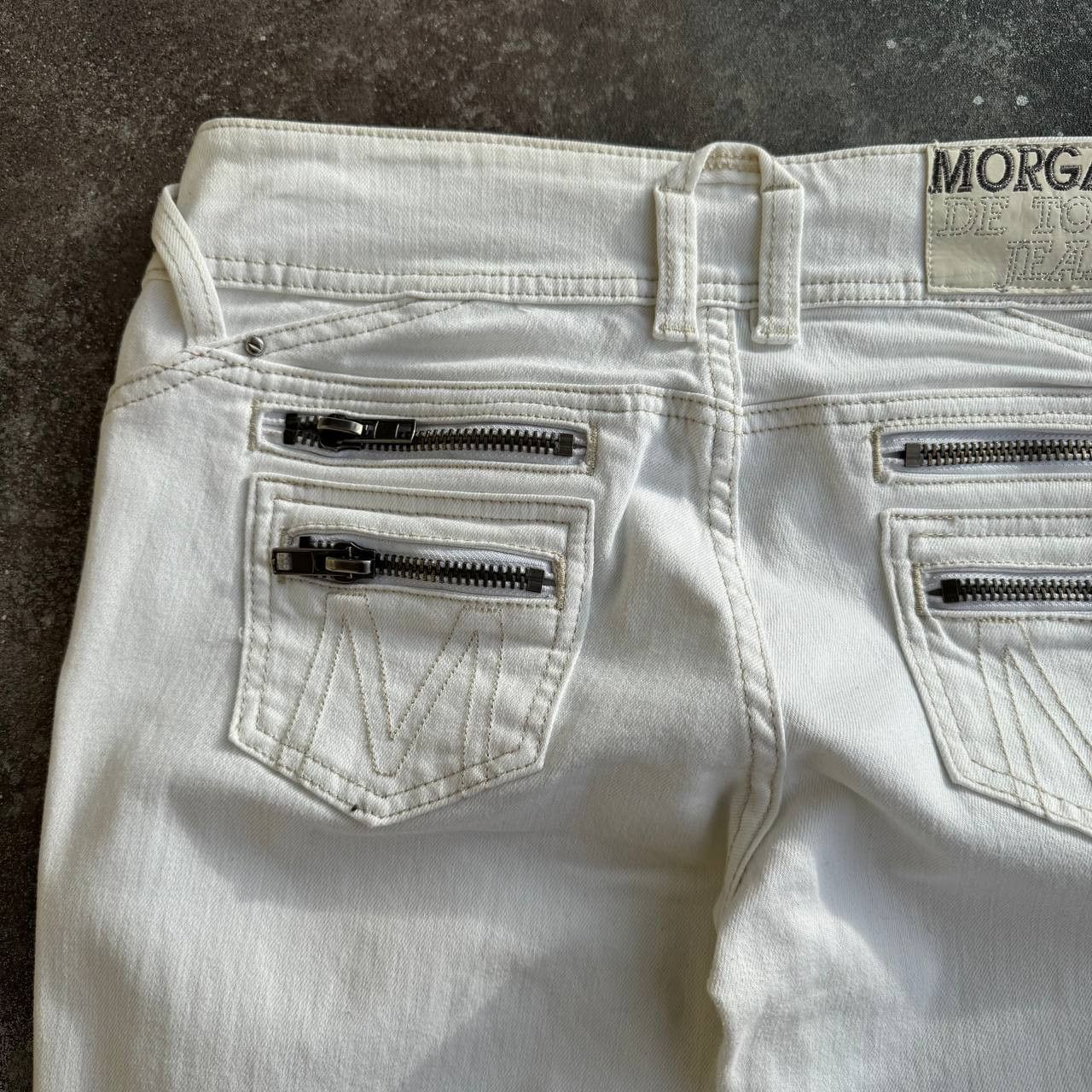 Morgan De Toi Y2K Morgan de Toi Vintage Double Zip Details Low Rise Jeans Size 30" / US 8 / IT 44 - 3 Thumbnail