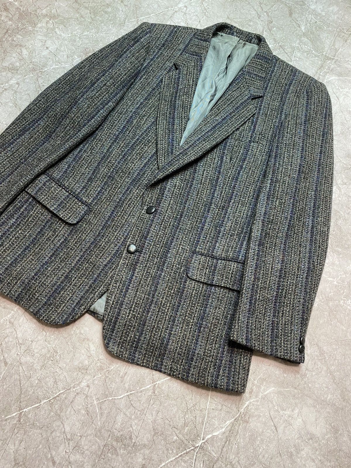 Designer × Harris Tweed Harris Tweed Wool Blazer Size L Size 48L - 2 Thumbnail