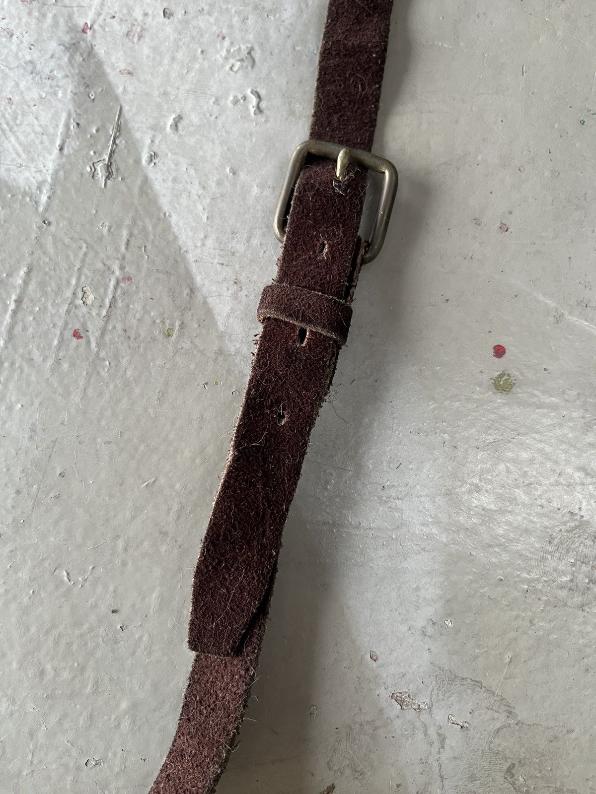 14th Addiction LGB GOA Leather Suede Rabbit Fur Margiela Style Sling Bag Size ONE SIZE - 6 Thumbnail