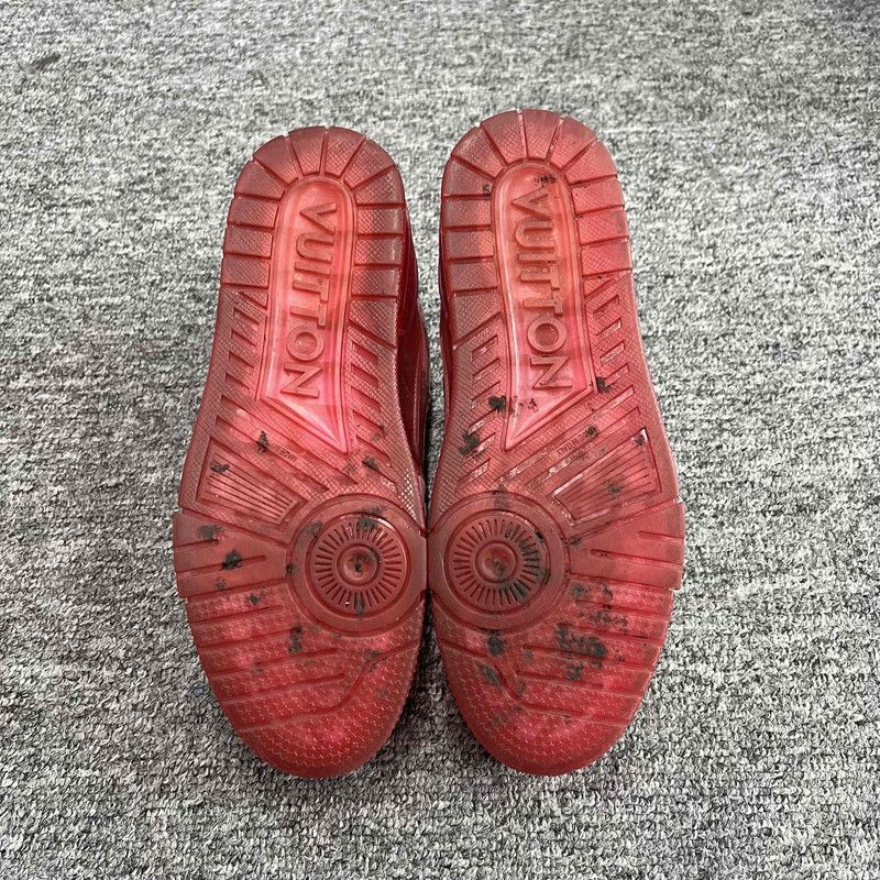 Louis Vuitton Louis Vuitton Pink PVC Low-Top Sneakers - Size US 7.5 / EU 40-41 - 4 Thumbnail