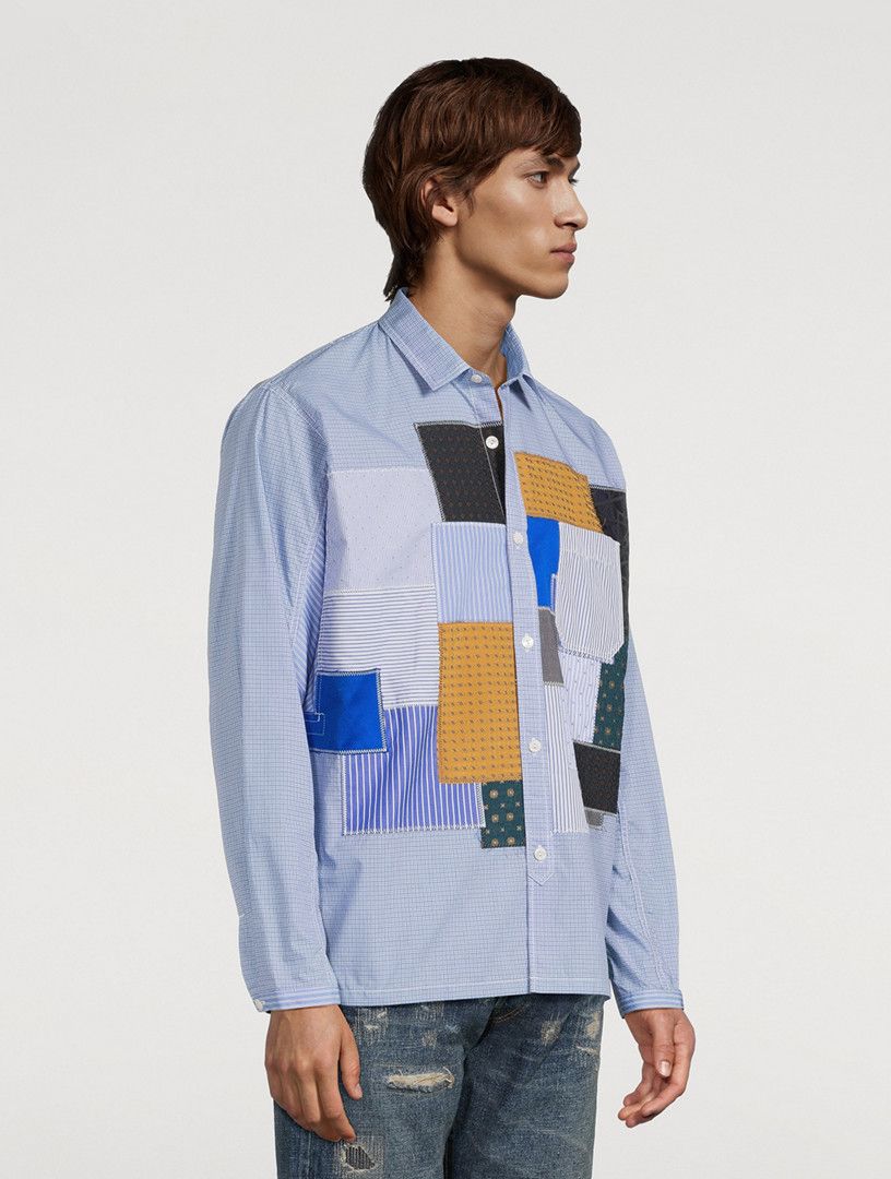 Junya Watanabe o1h1sh10525 Patchwork Shirt in Multicolor Size US M / EU 48-50 / 2 - 4 Thumbnail