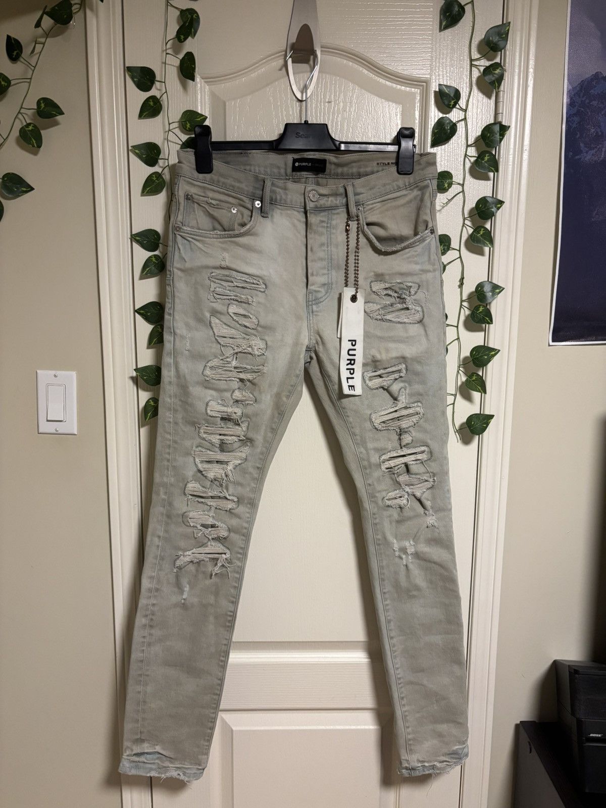 Purple Brand Light gray purple brand jeans Size US 32 / EU 48 - 1 Thumbnail