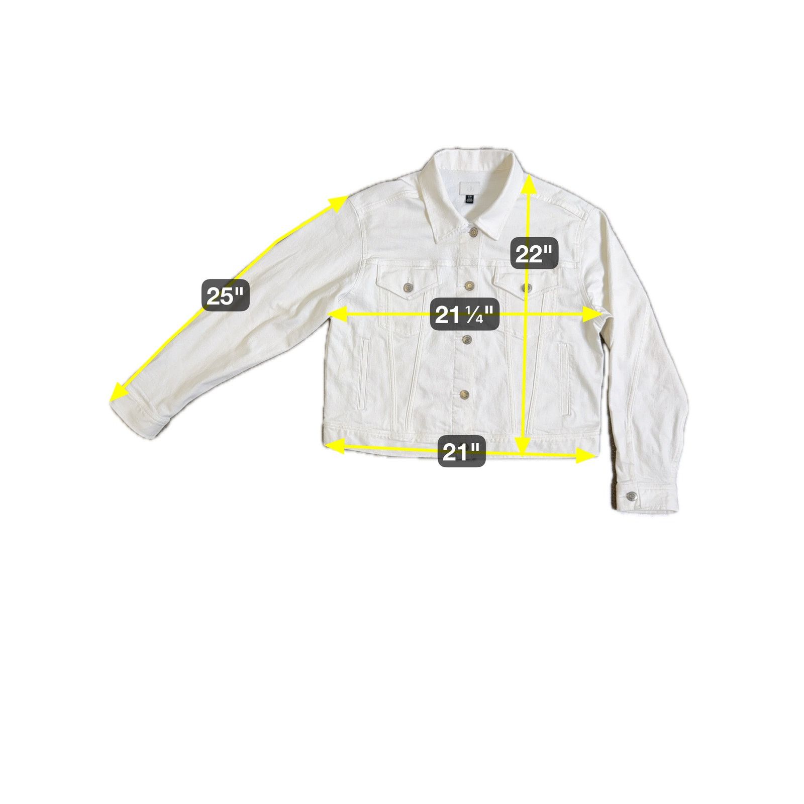 Lauren Ralph Lauren LRL Ralph Lauren White Denim Trucker Jean Jacket Women’s L Size L / US 10 / IT 46 - 5 Thumbnail