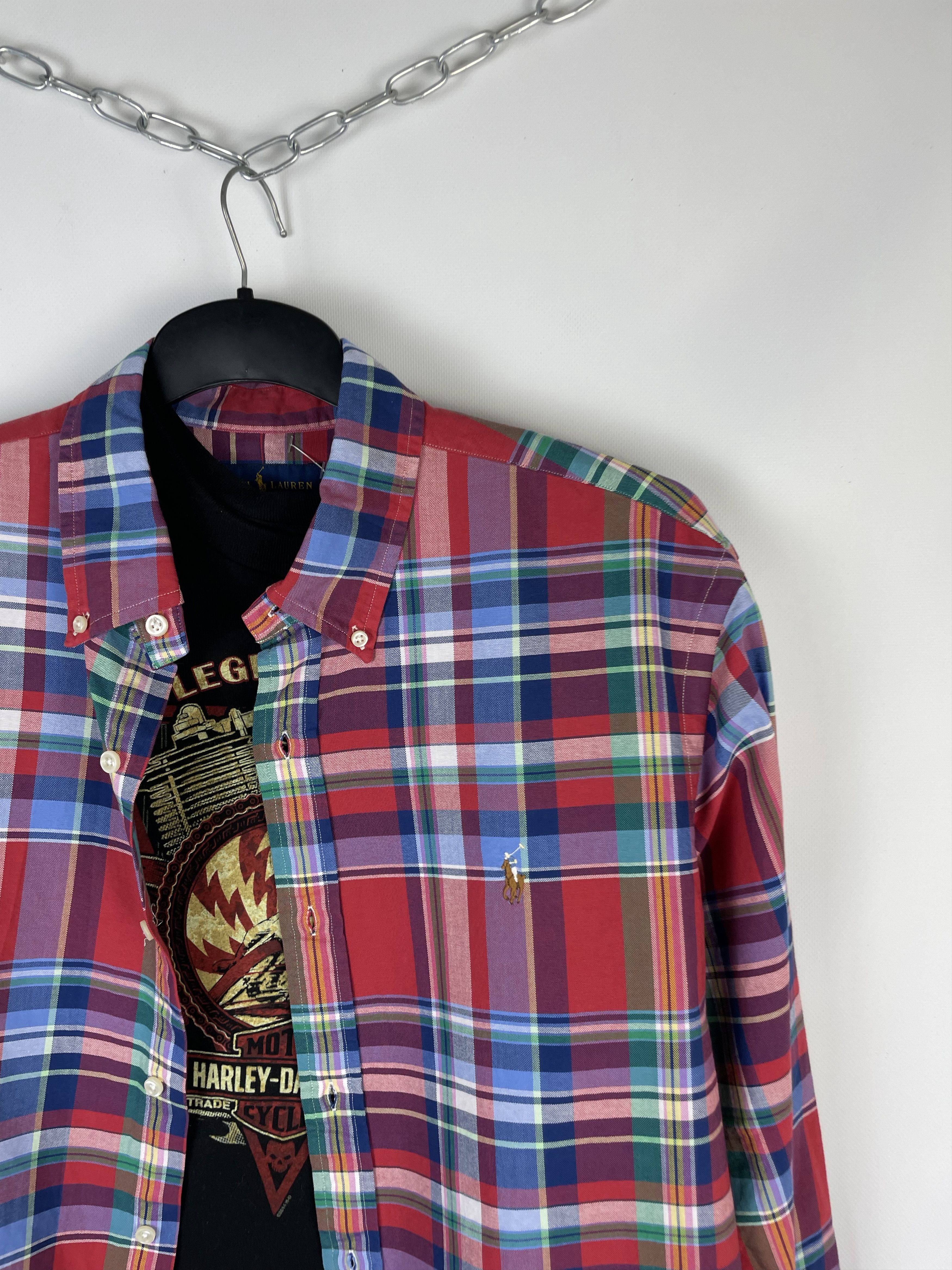 Flannel Flannel Polo Ralph Lauren Vintage Mens Shirt Size US XL / EU 56 / 4 - 3 Thumbnail