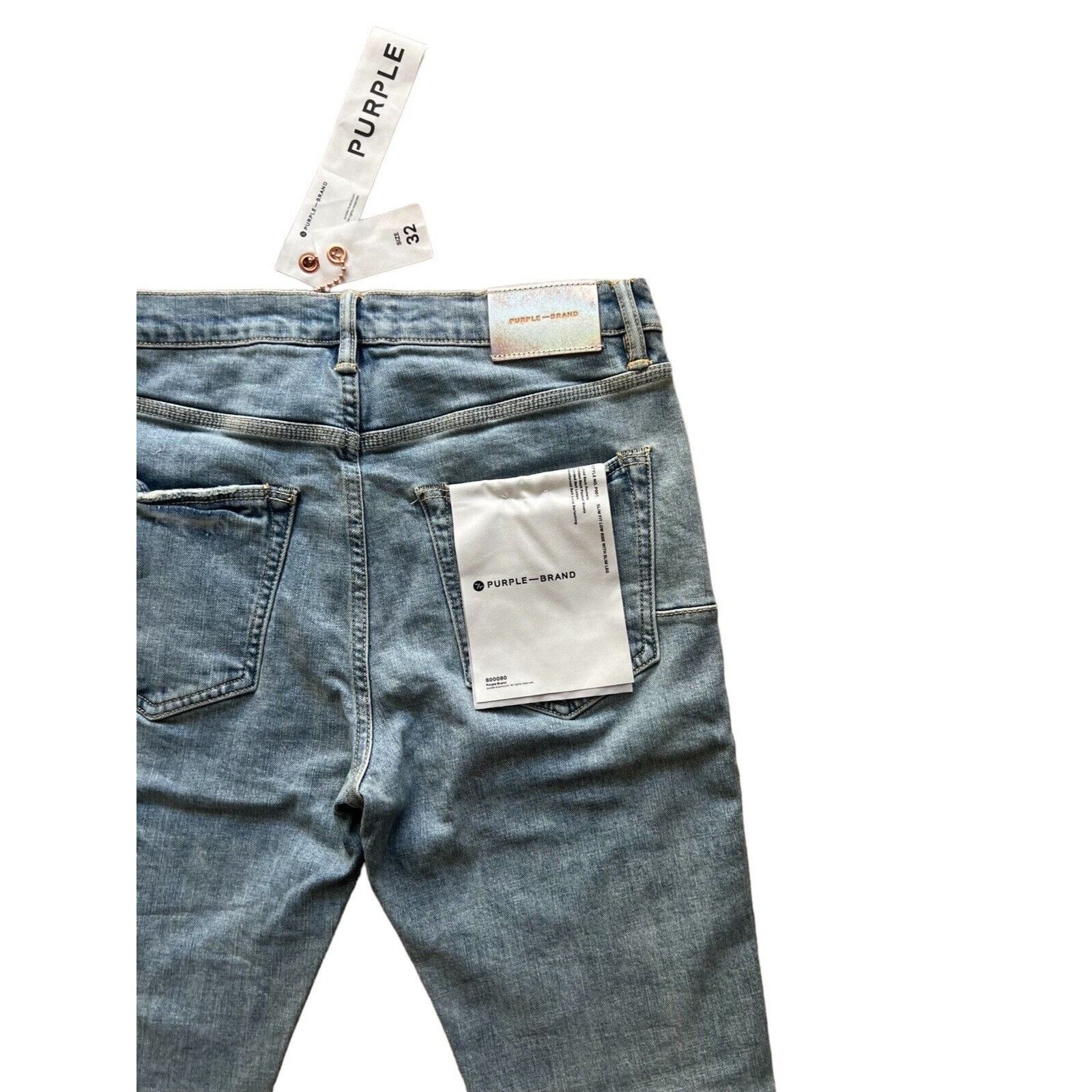 Purple Brand Purple Brand Jeans Mens Slim Fit P001 Blue Size 32/32 Size US 32 / EU 48 - 6 Thumbnail