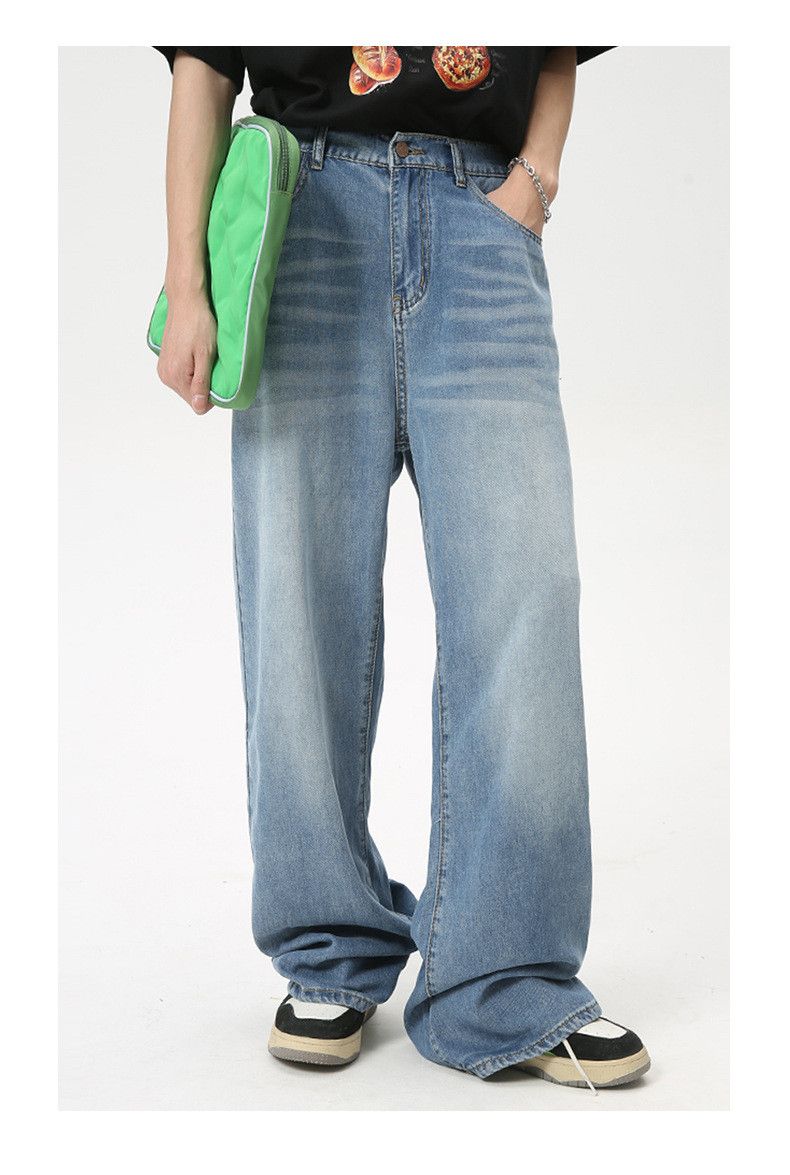 Japanese Brand × Jean Loose straight elastic waist casual jeans Size US 32 / EU 48 - 2 Thumbnail