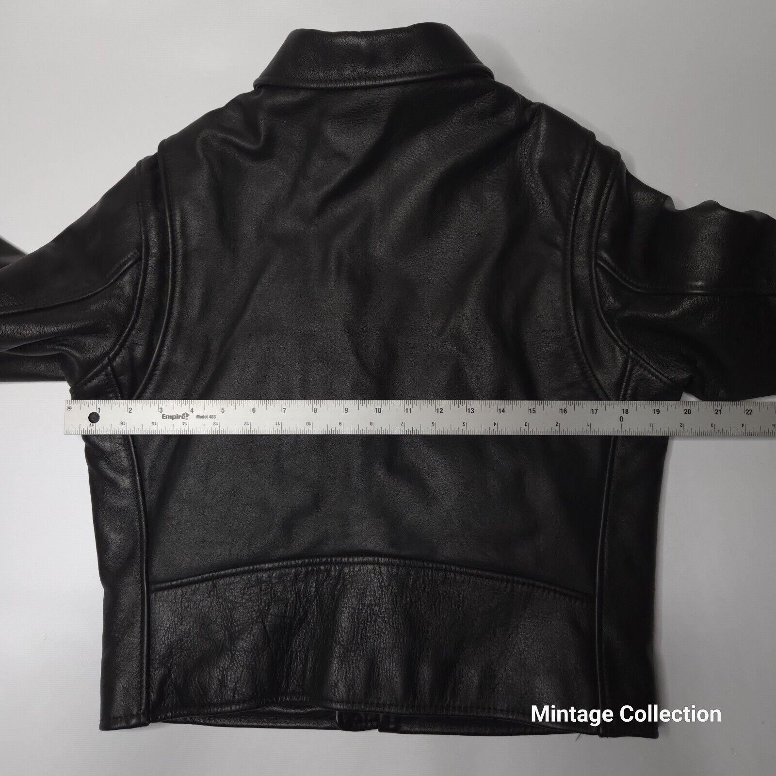Other VINTAGE JOHNSON LEATHERS BLACK LEATHER MOTORCYCLE JACKET 8 Size M / US 6-8 / IT 42-44 - 14 Thumbnail
