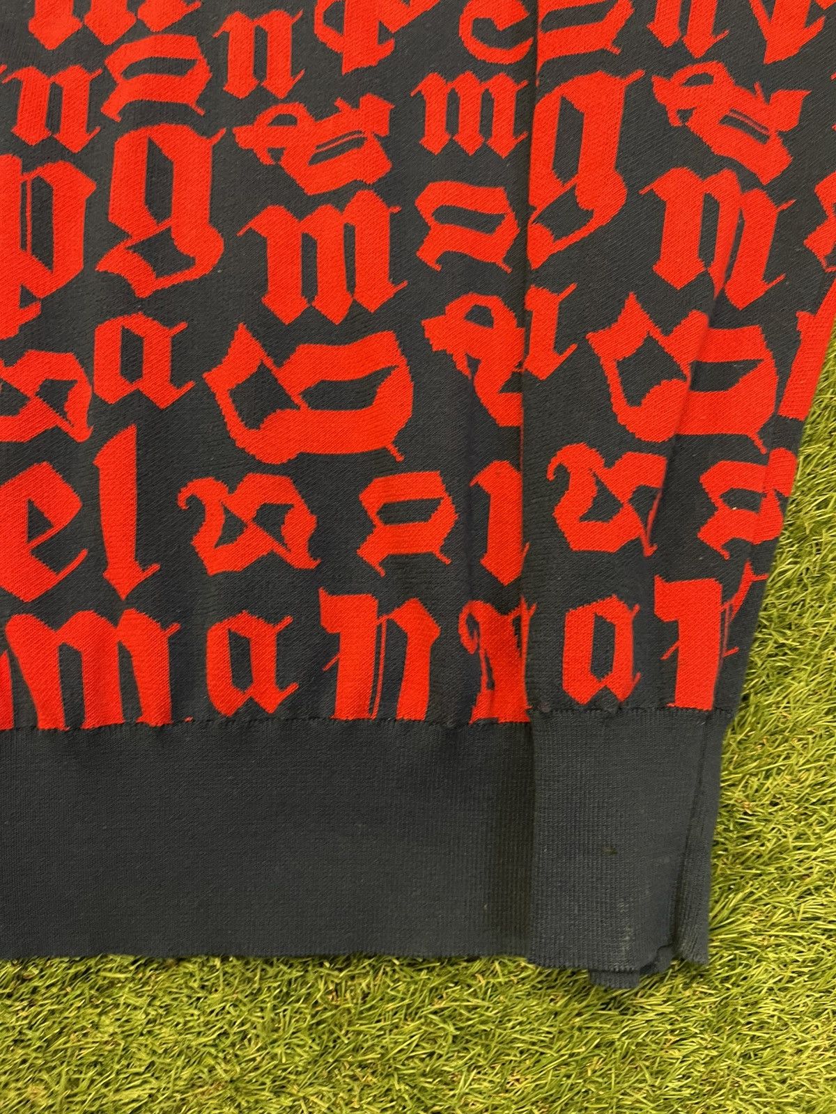 Palm Angels Size XXL - Palm Angels Monogram Crewneck Red/Blue Size US XXL / EU 58 / 5 - 8 Thumbnail