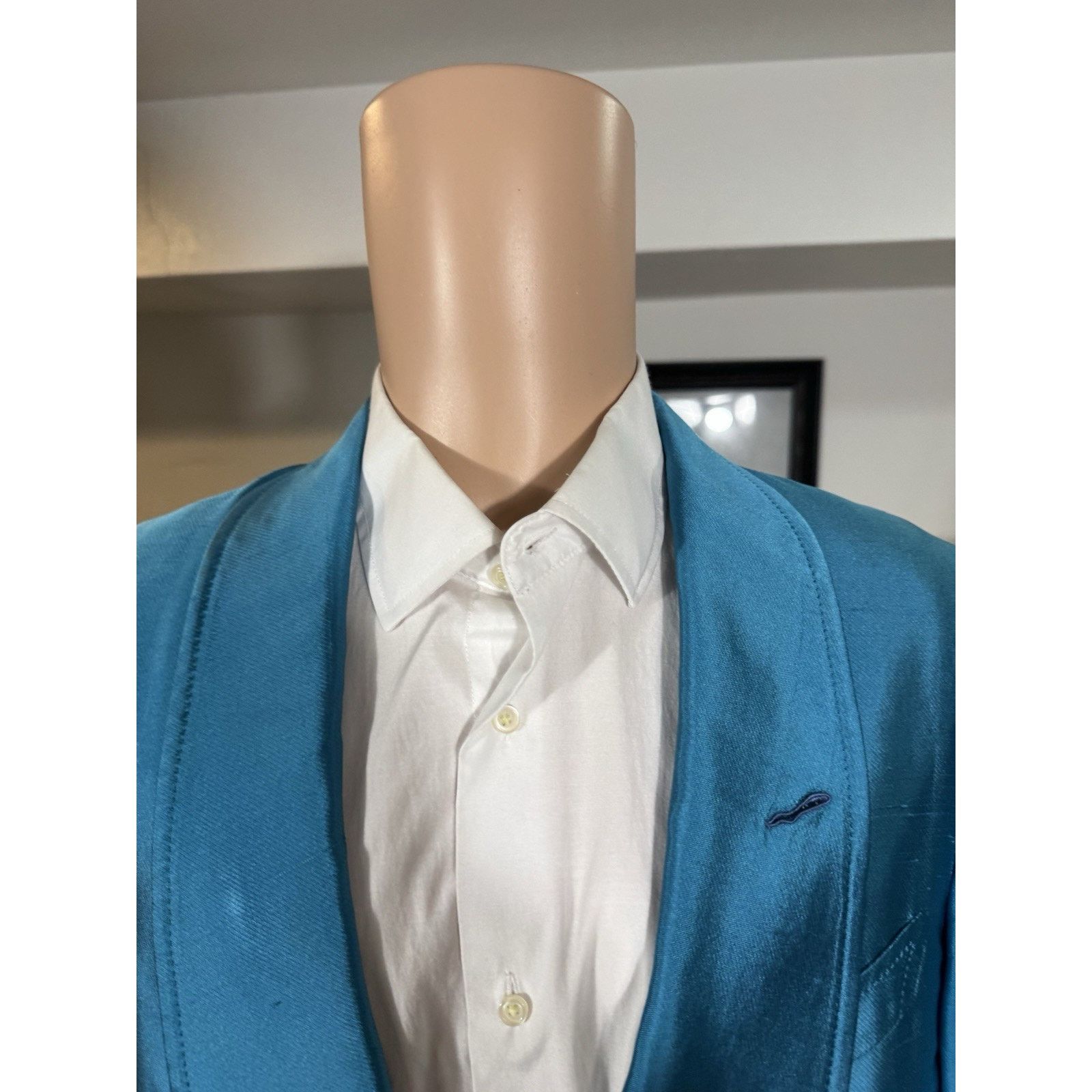 Tom Ford Tom Ford Turqouise Tuxedo Dinner Jacket 48R 38R 32x32 Pants Size 38R - 10 Thumbnail