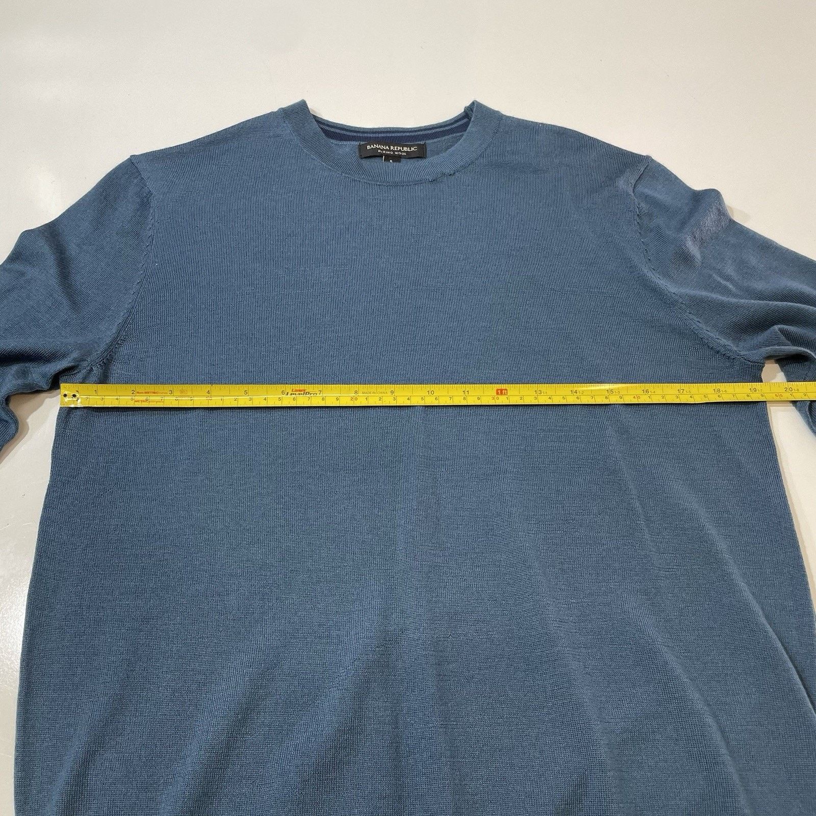 Banana Republic Banana Republic Blue Merino Wool Sweater Soft SMALL EUC Size US S / EU 44-46 / 1 - 4 Thumbnail