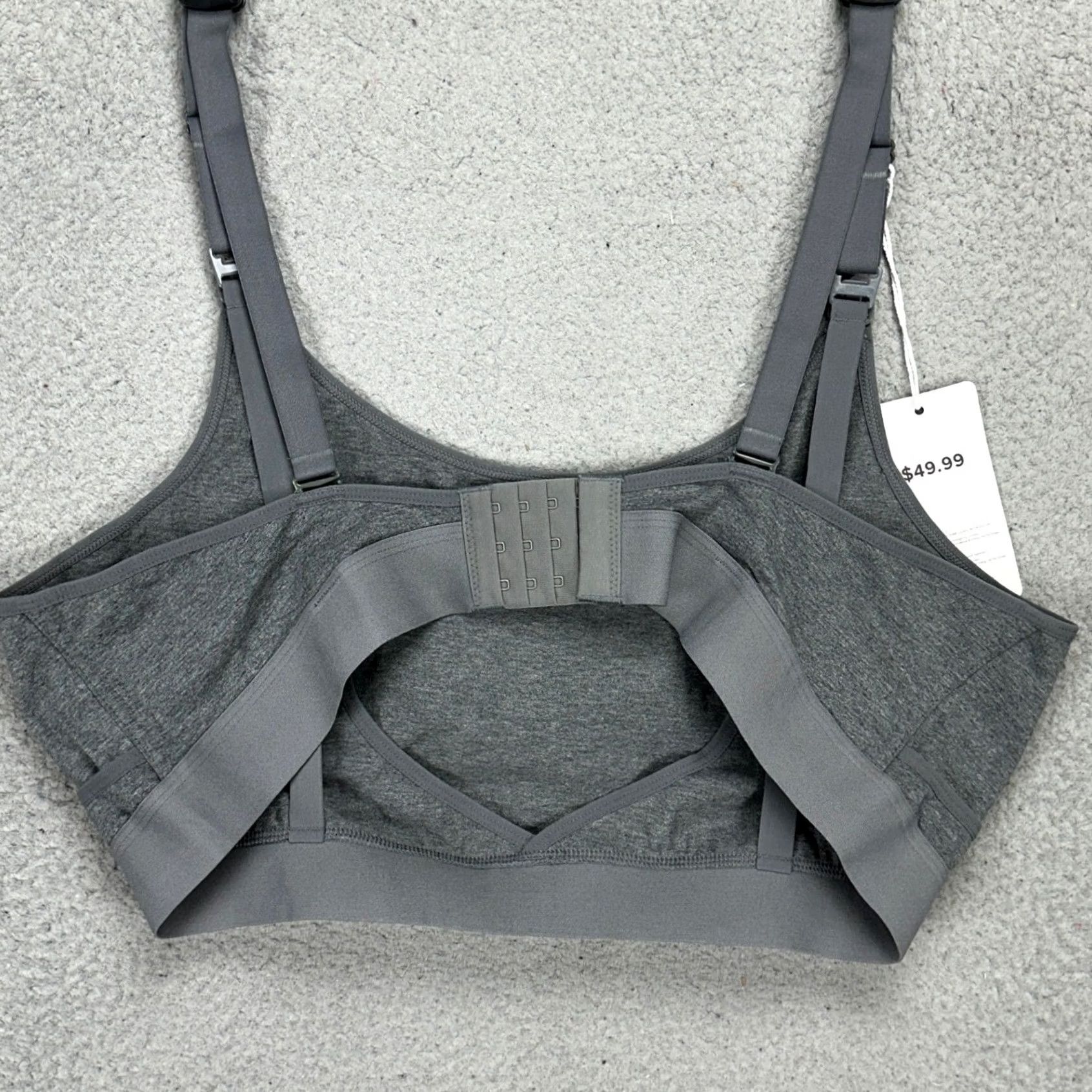 Vintage Momcozy Womens Nursing Pumping Bra 2XL Gray Adjustable Strap Back Stretch NEW Size ONE SIZE - 2 Thumbnail